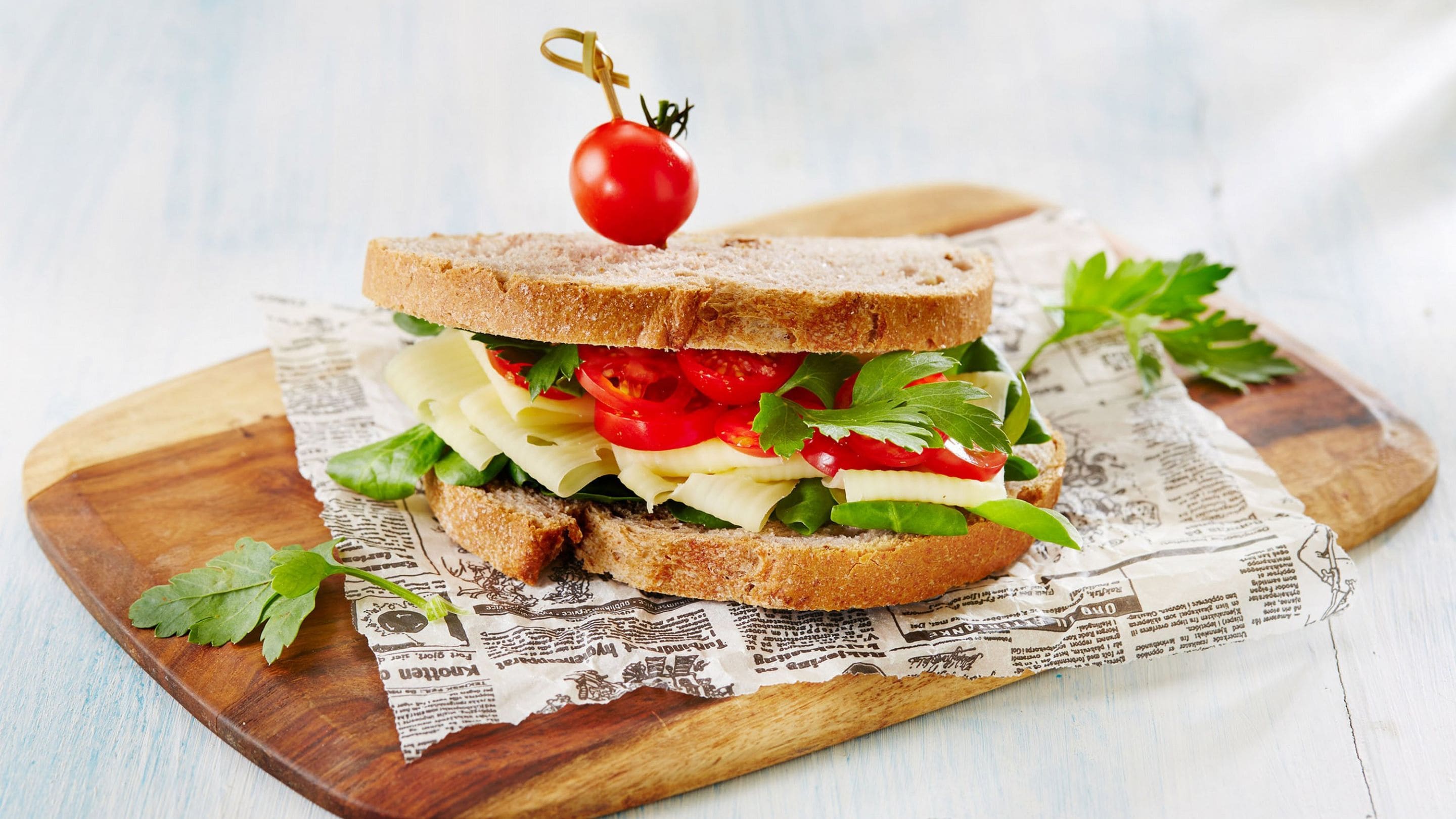 Ostesmørbrød, lag på lag