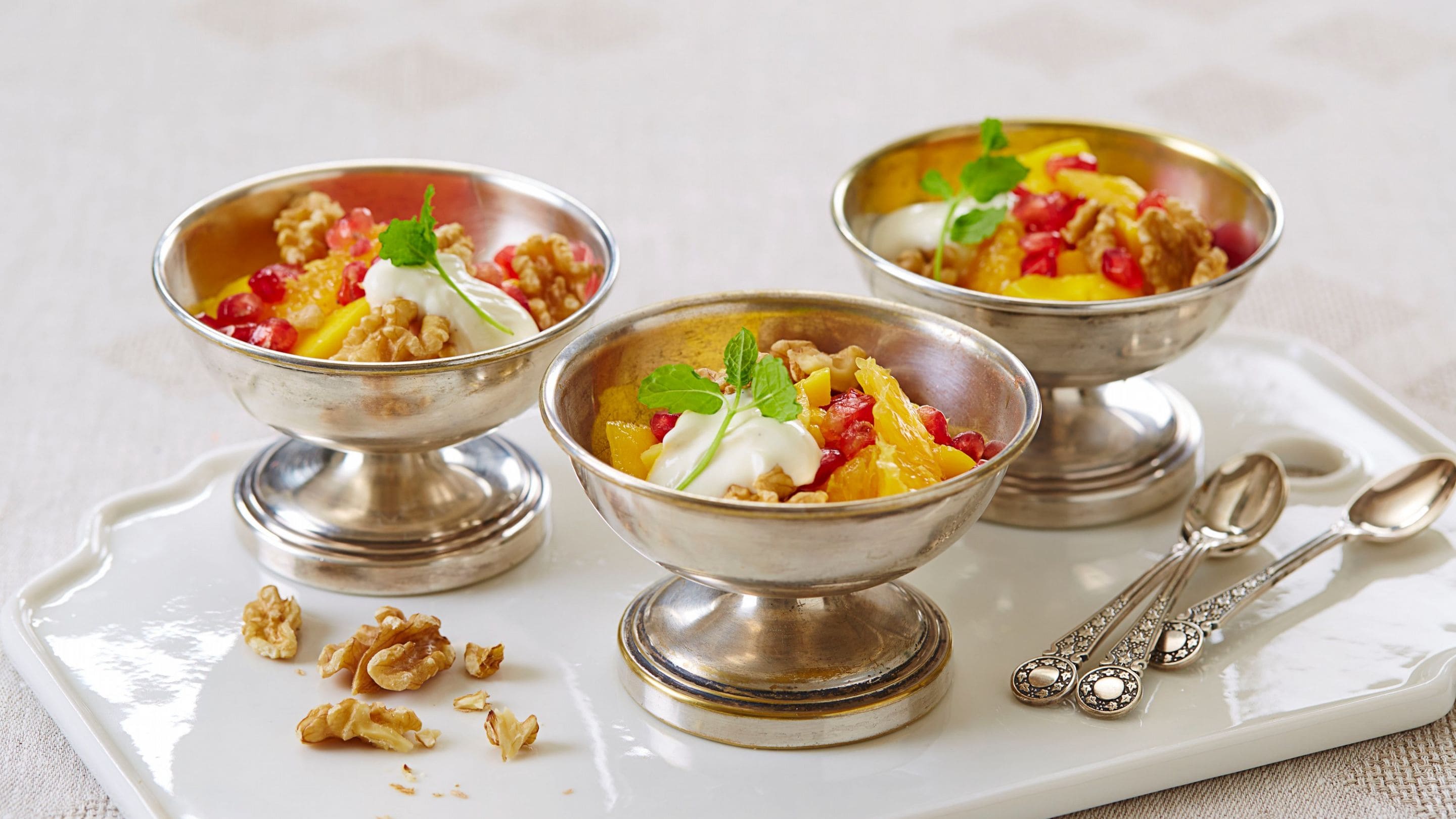 Fruktsalat med Vanilje Kesam