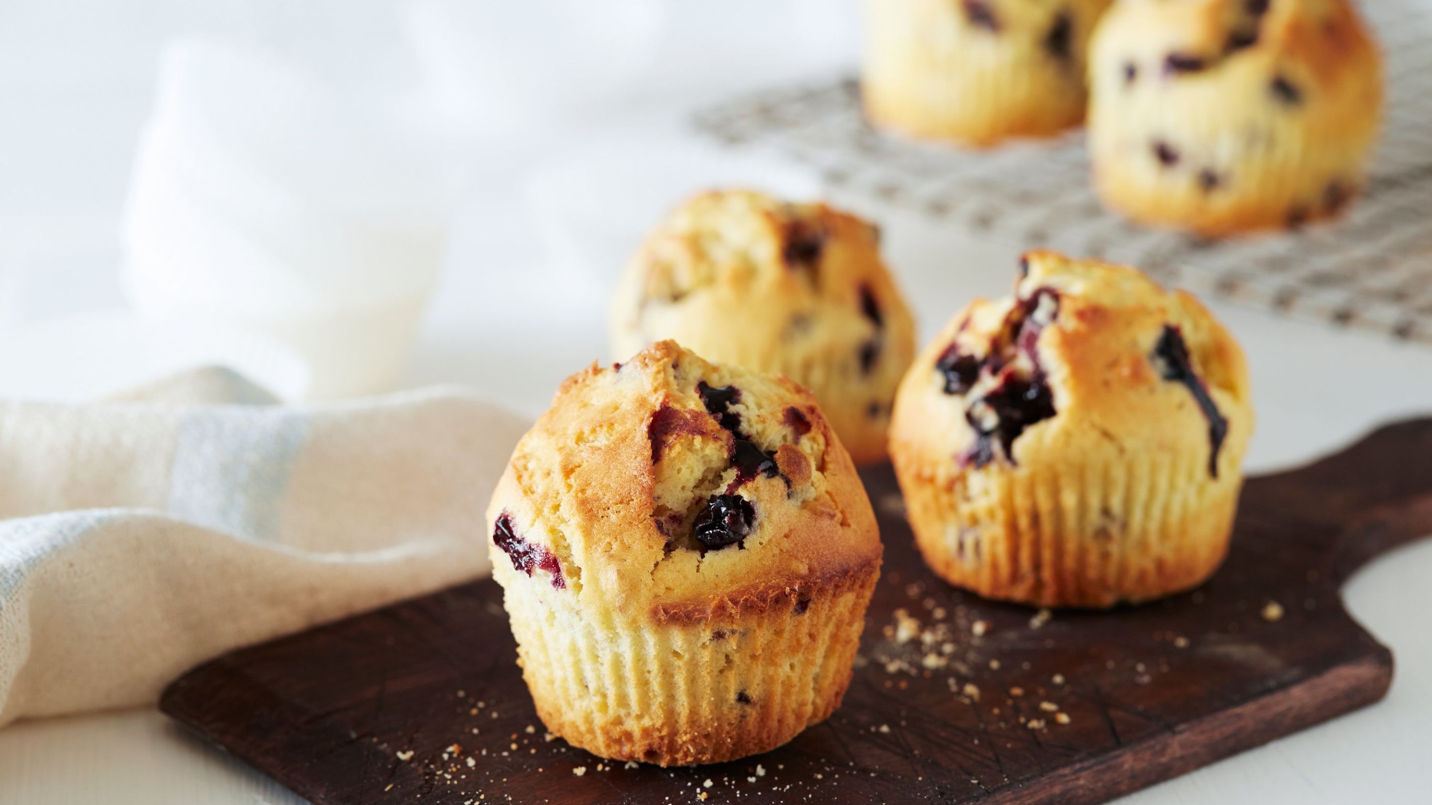 Blåbærmuffins med kefir