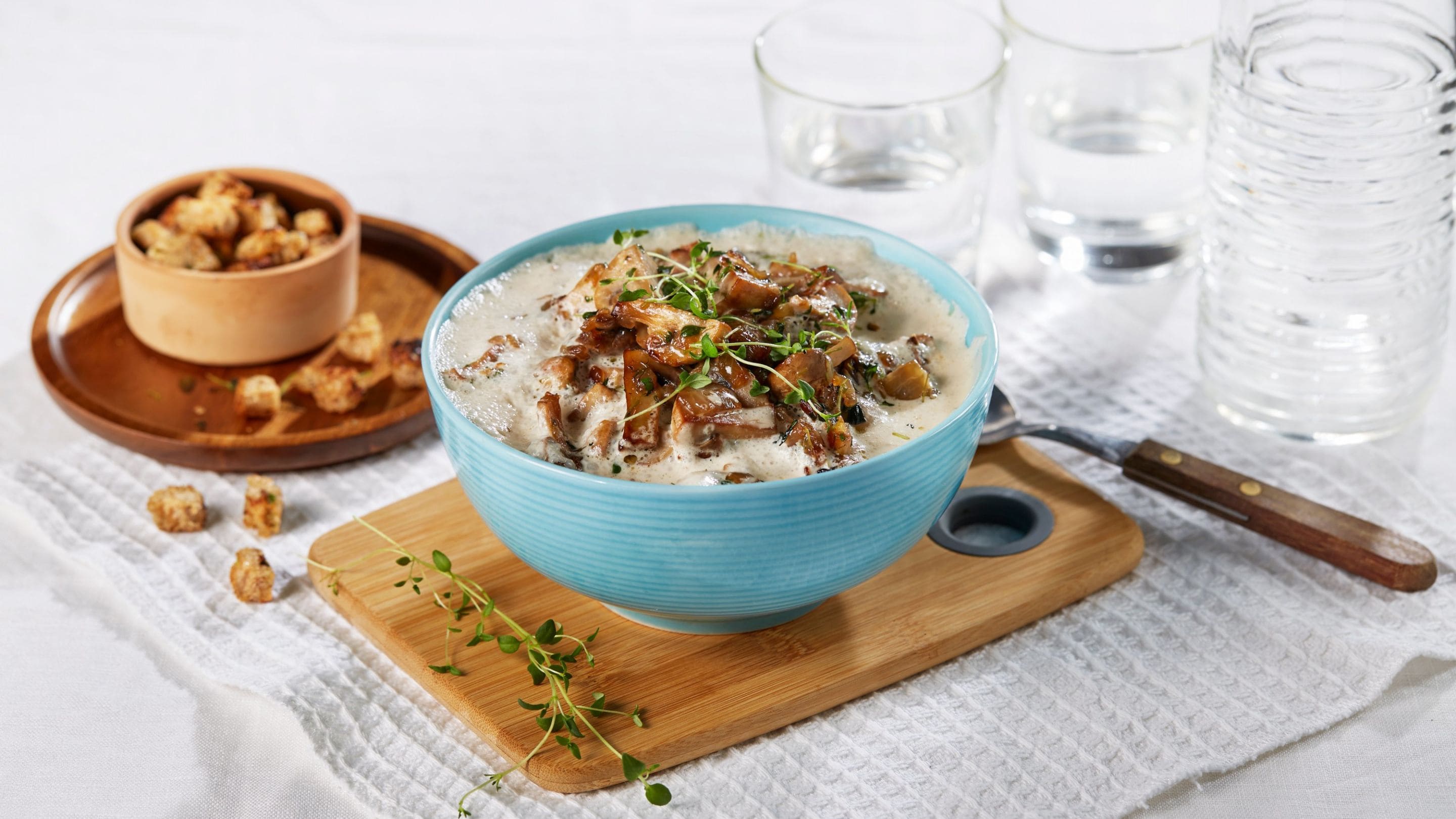 Hjemmelaget sjampinjongsuppe