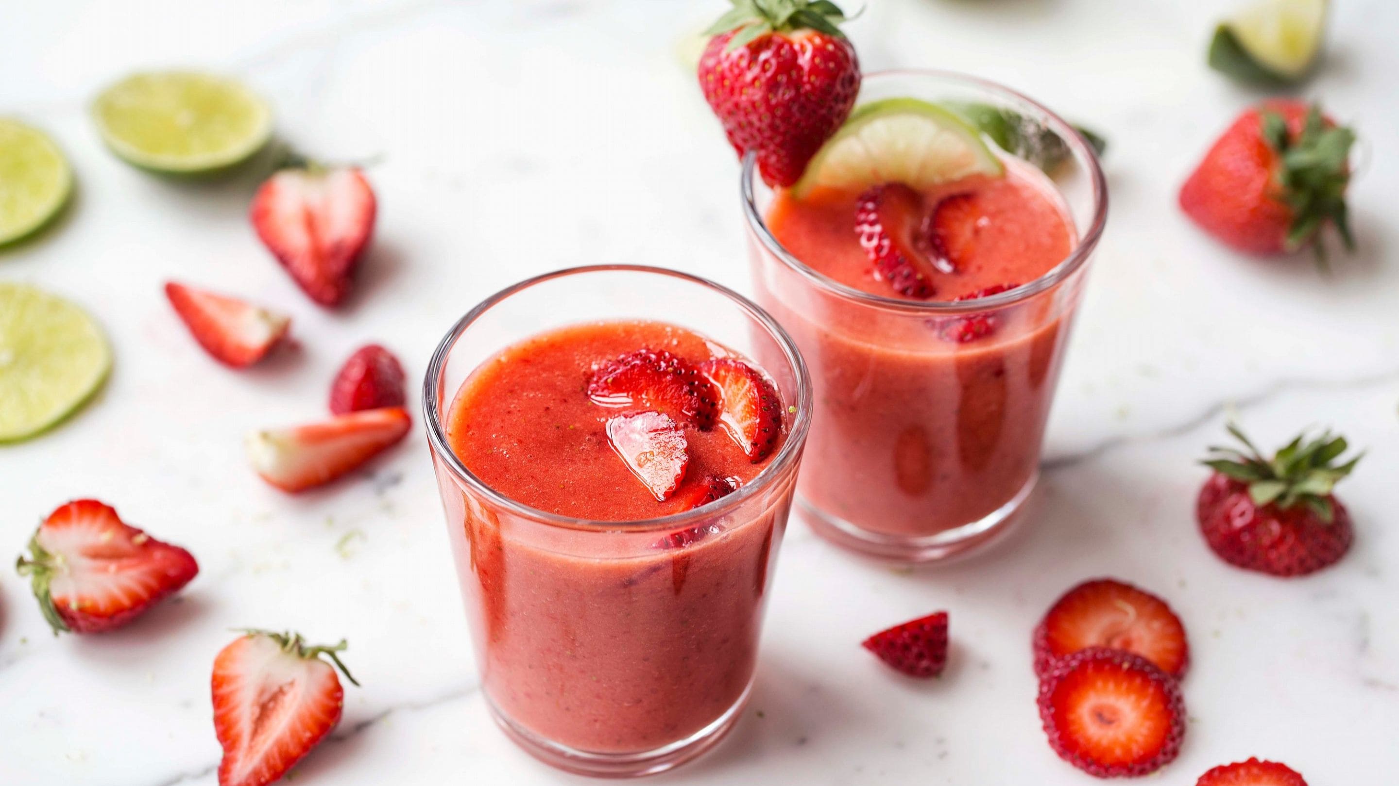 Strawberry daiquiri mocktail