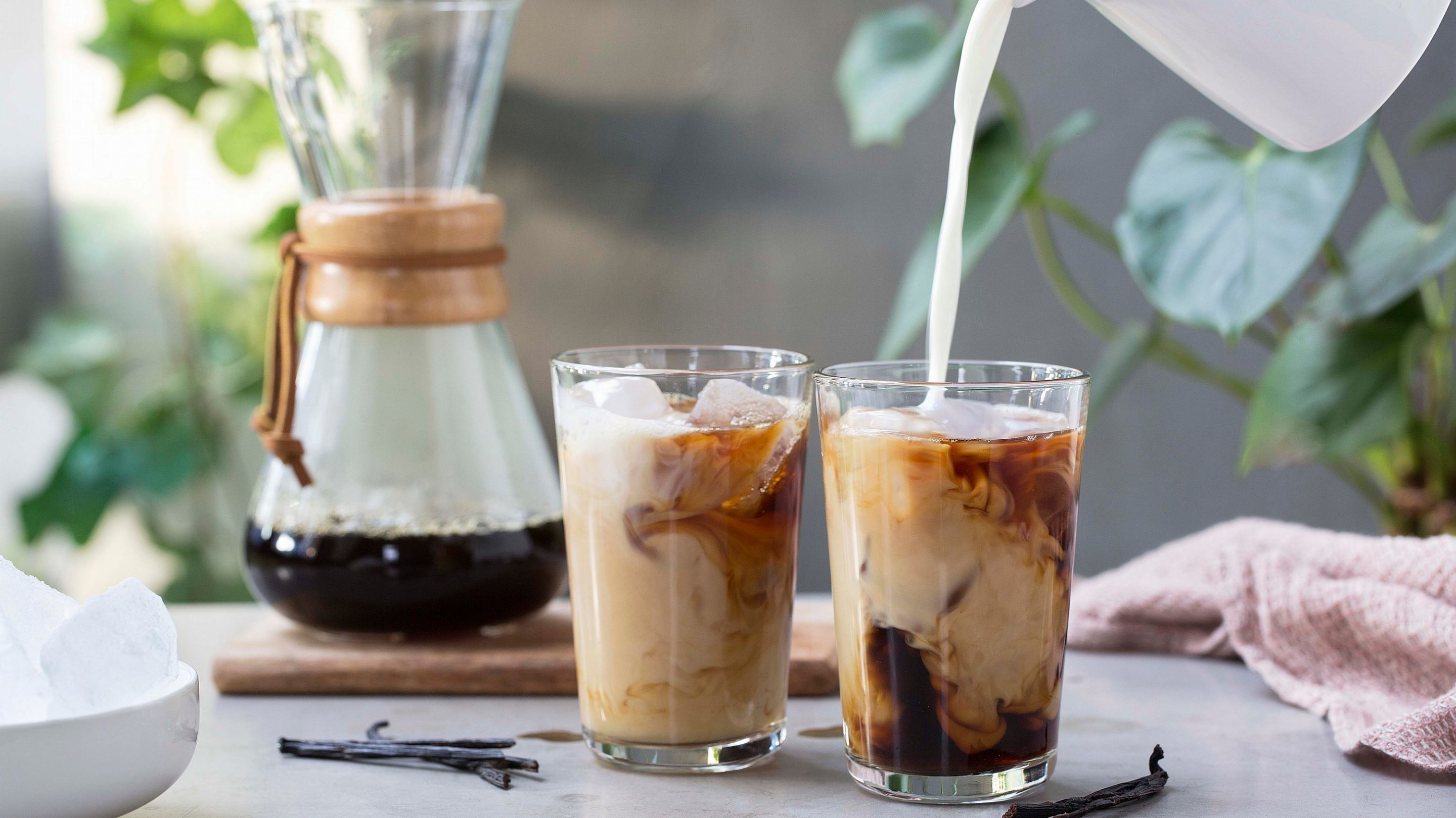 Iskaffe med vanilje