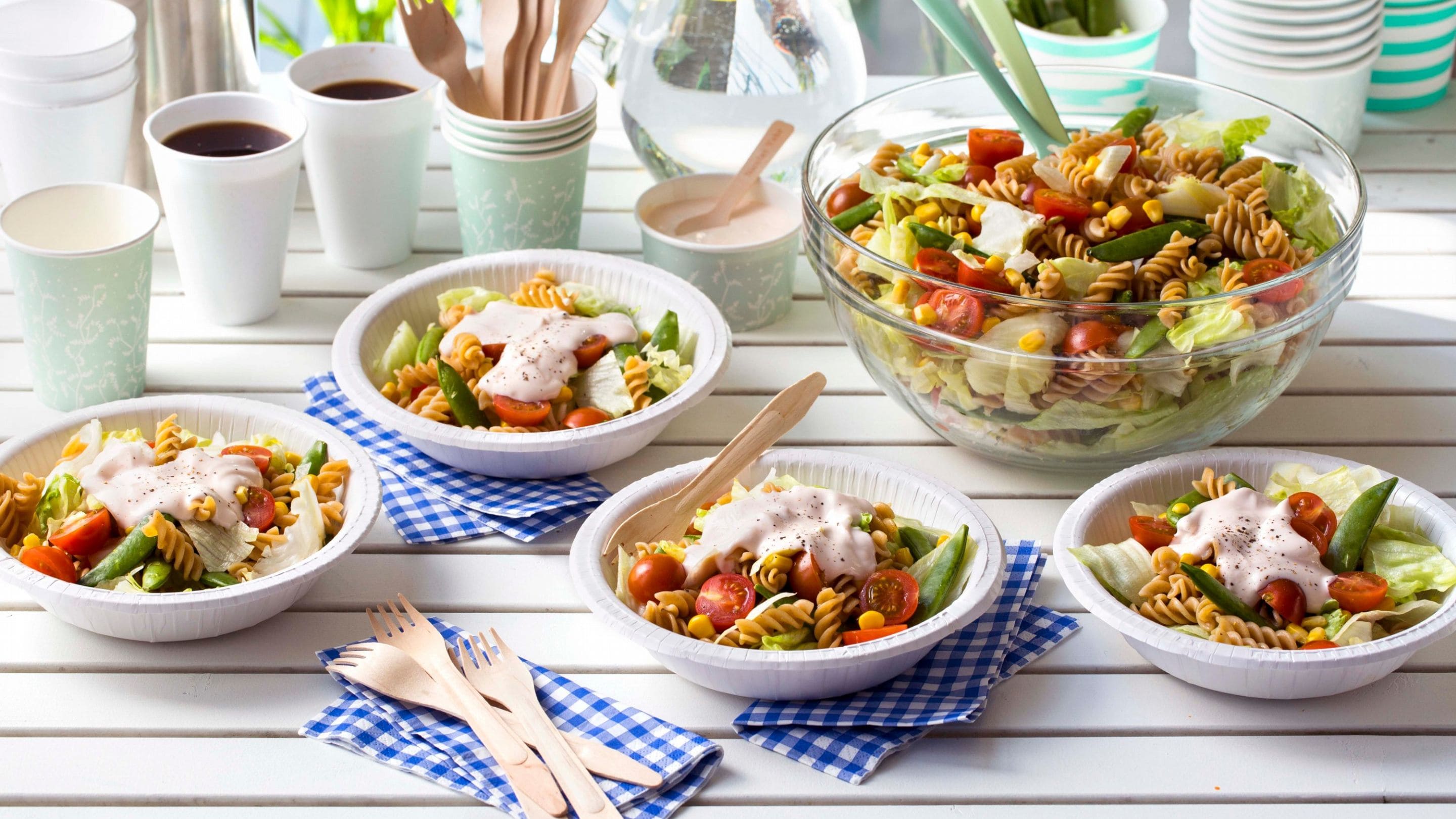 Pastasalat med Kesam®-dressing
