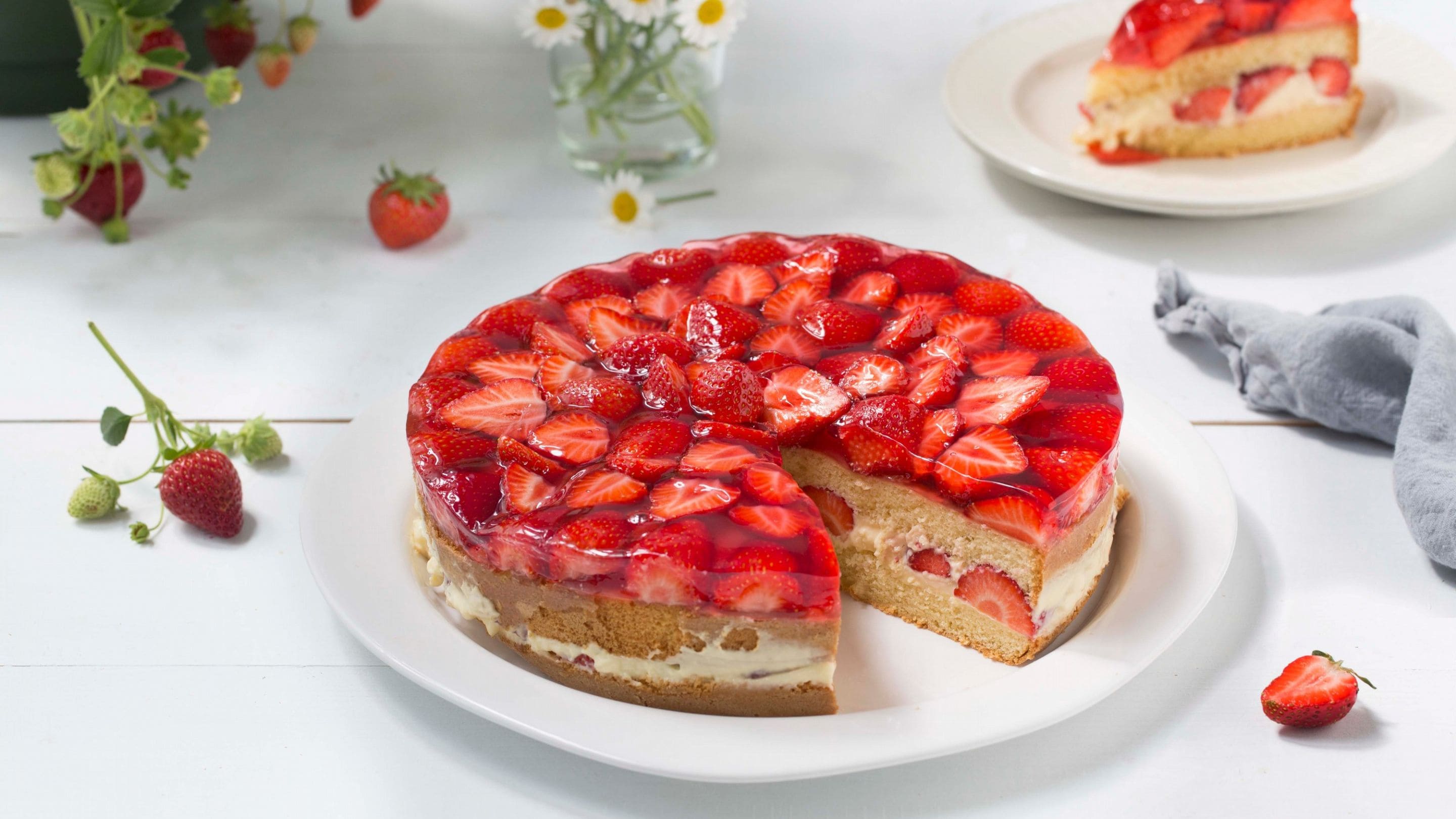 Jordbærkake