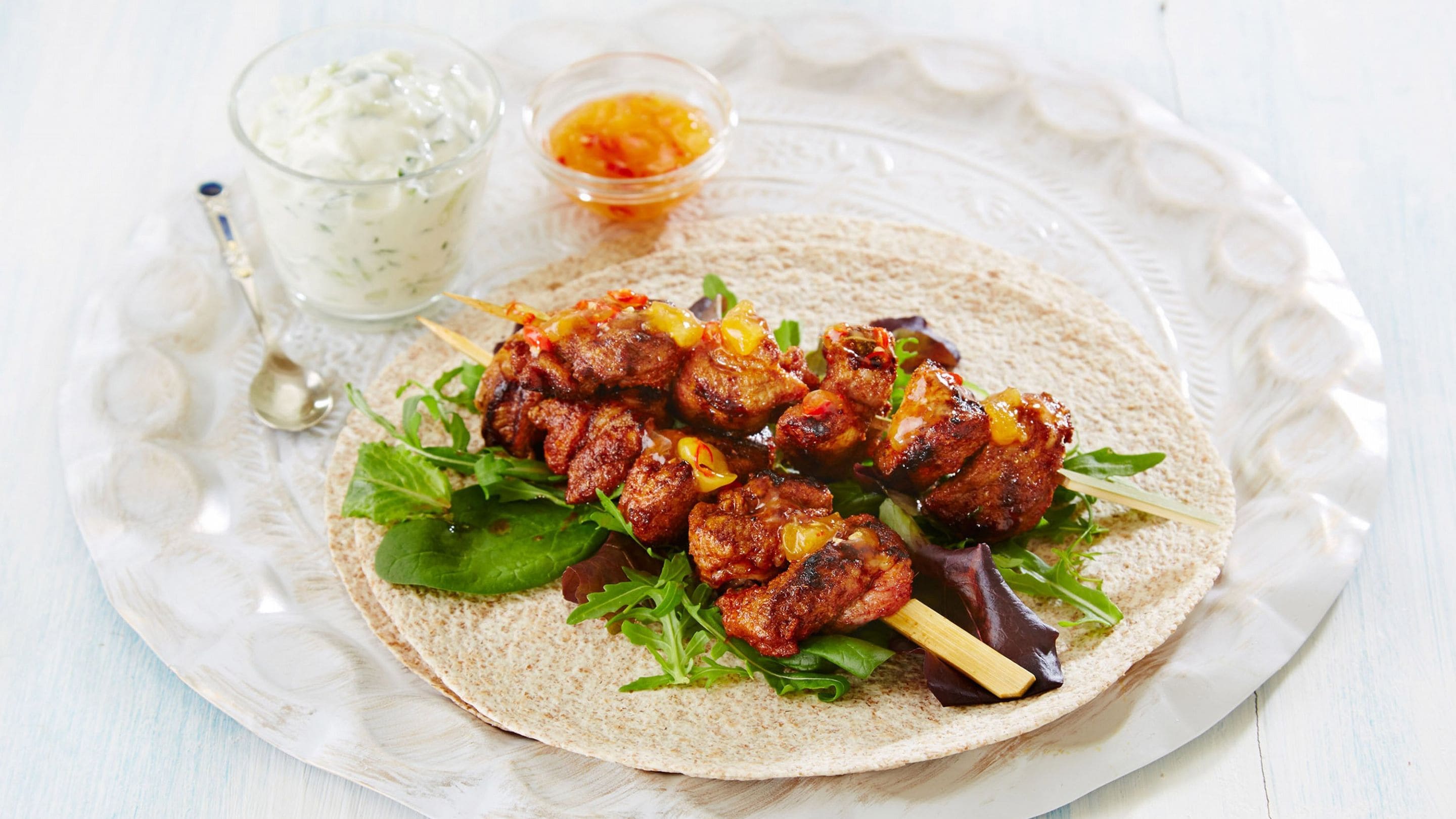 Grillspyd med nakkekoteletter