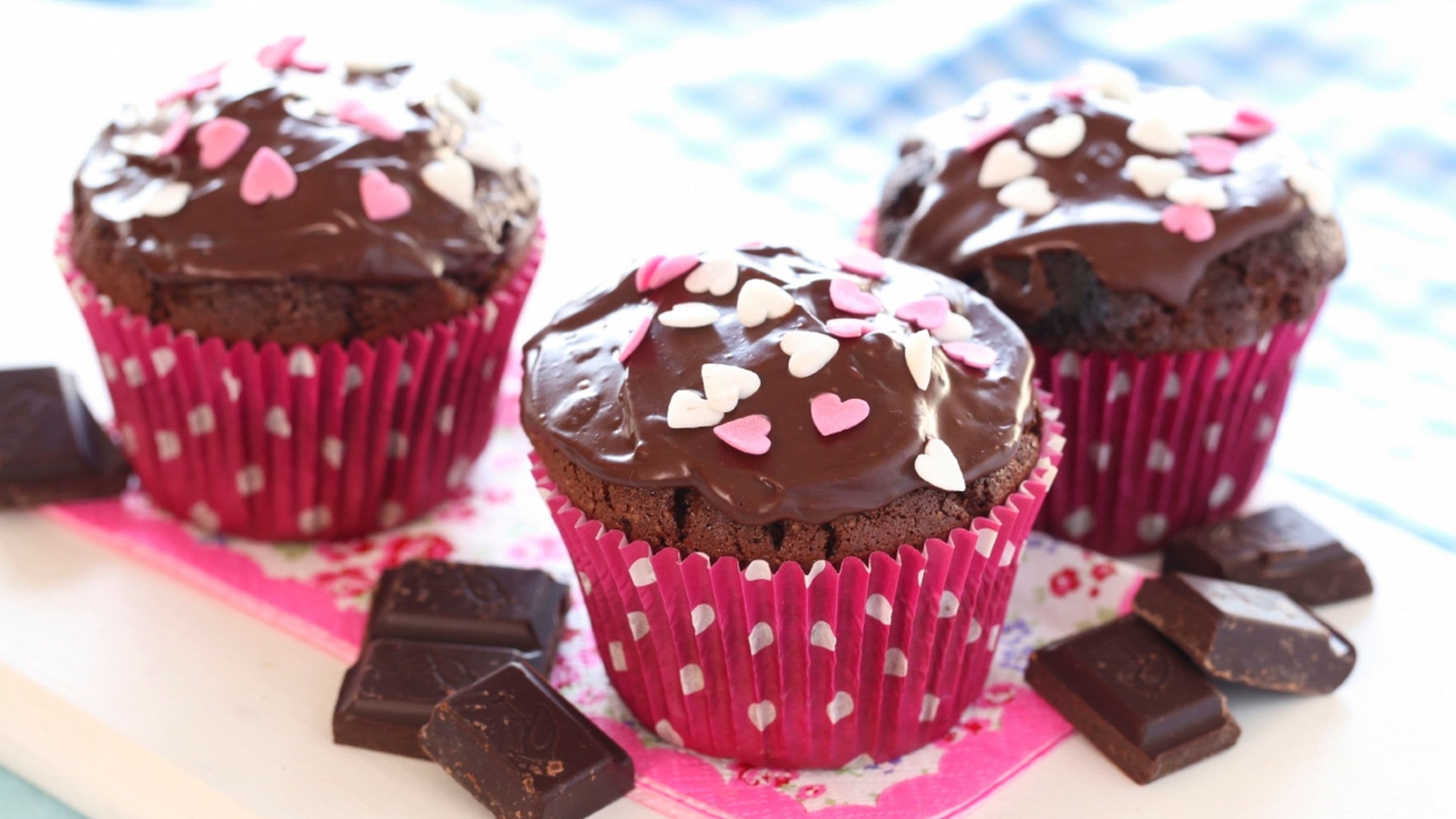 Glutenfrie sjokolademuffins