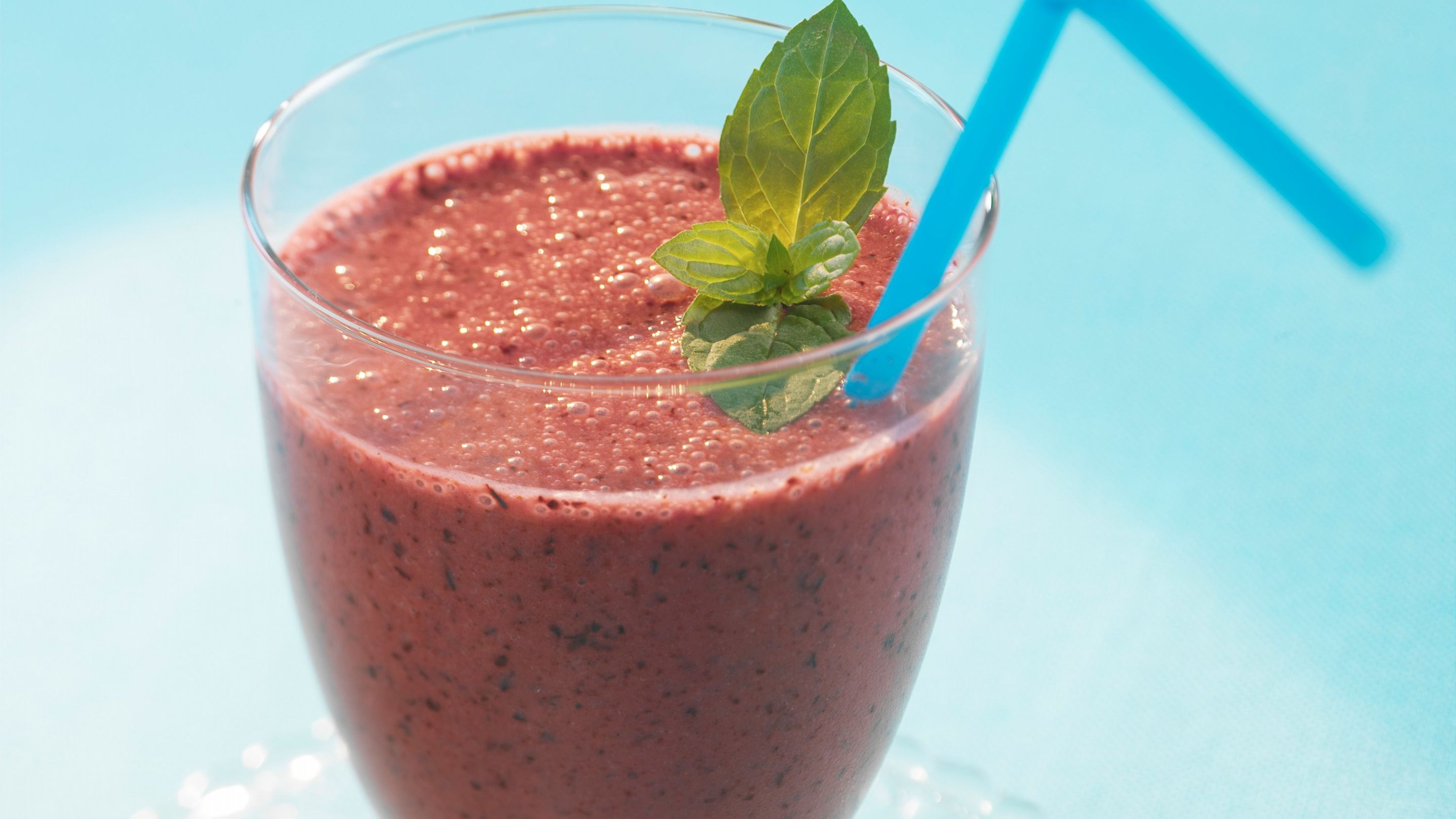 Banan- og blåbærsmoothie