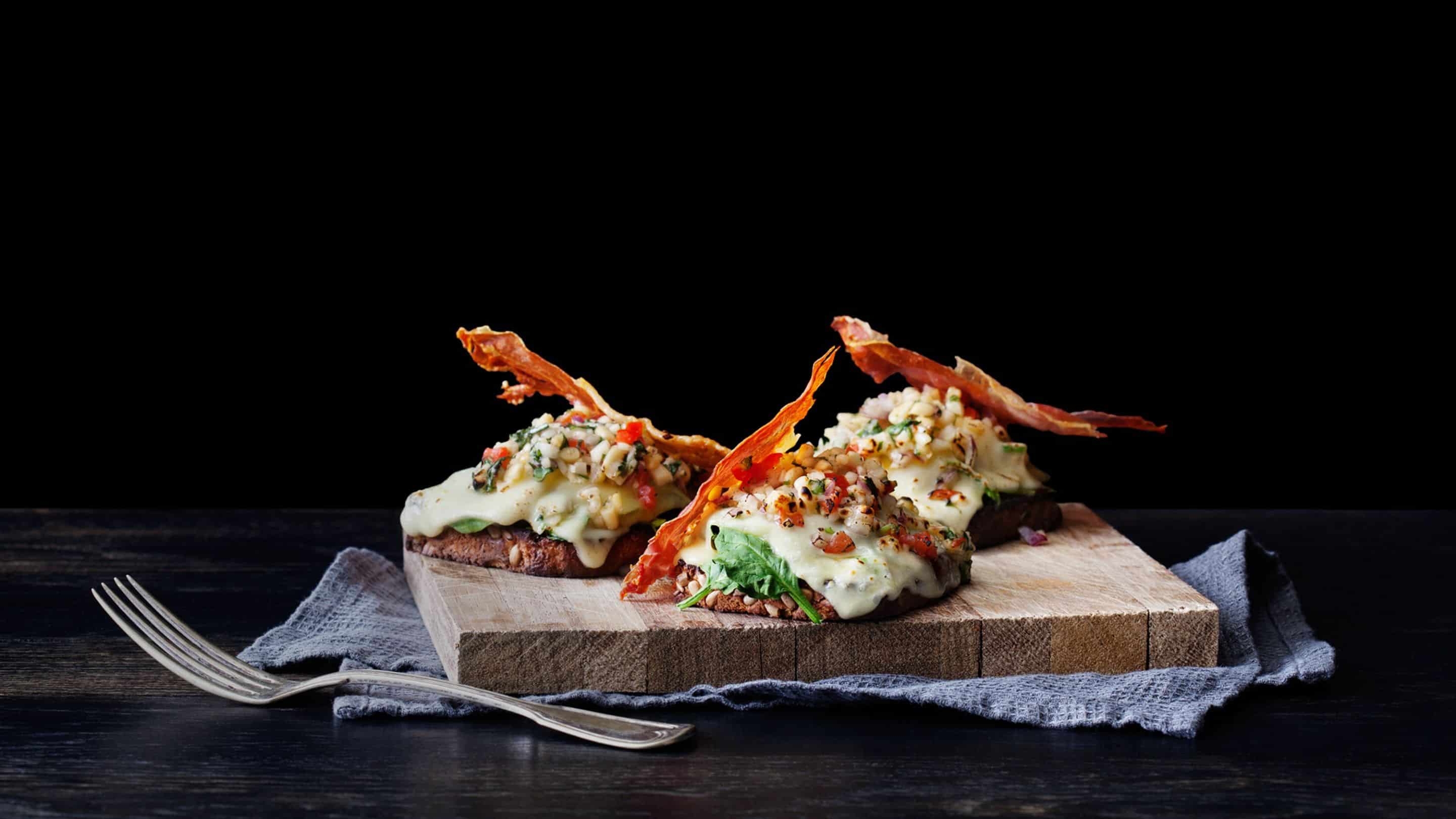Oppskrift Fyldig smak av Italia ostesmørbrød Smelt
