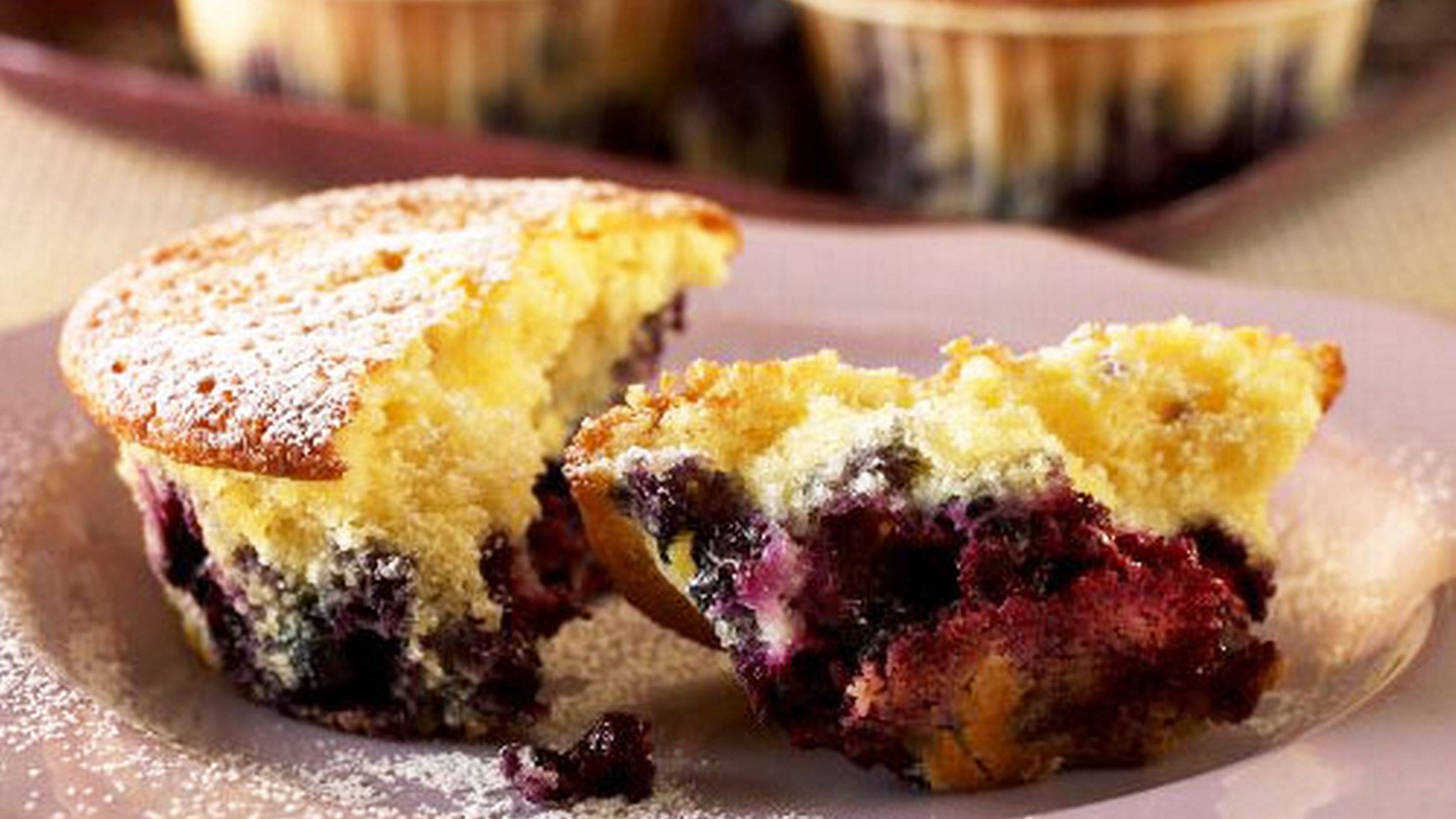 Blåbærmuffins med yoghurt