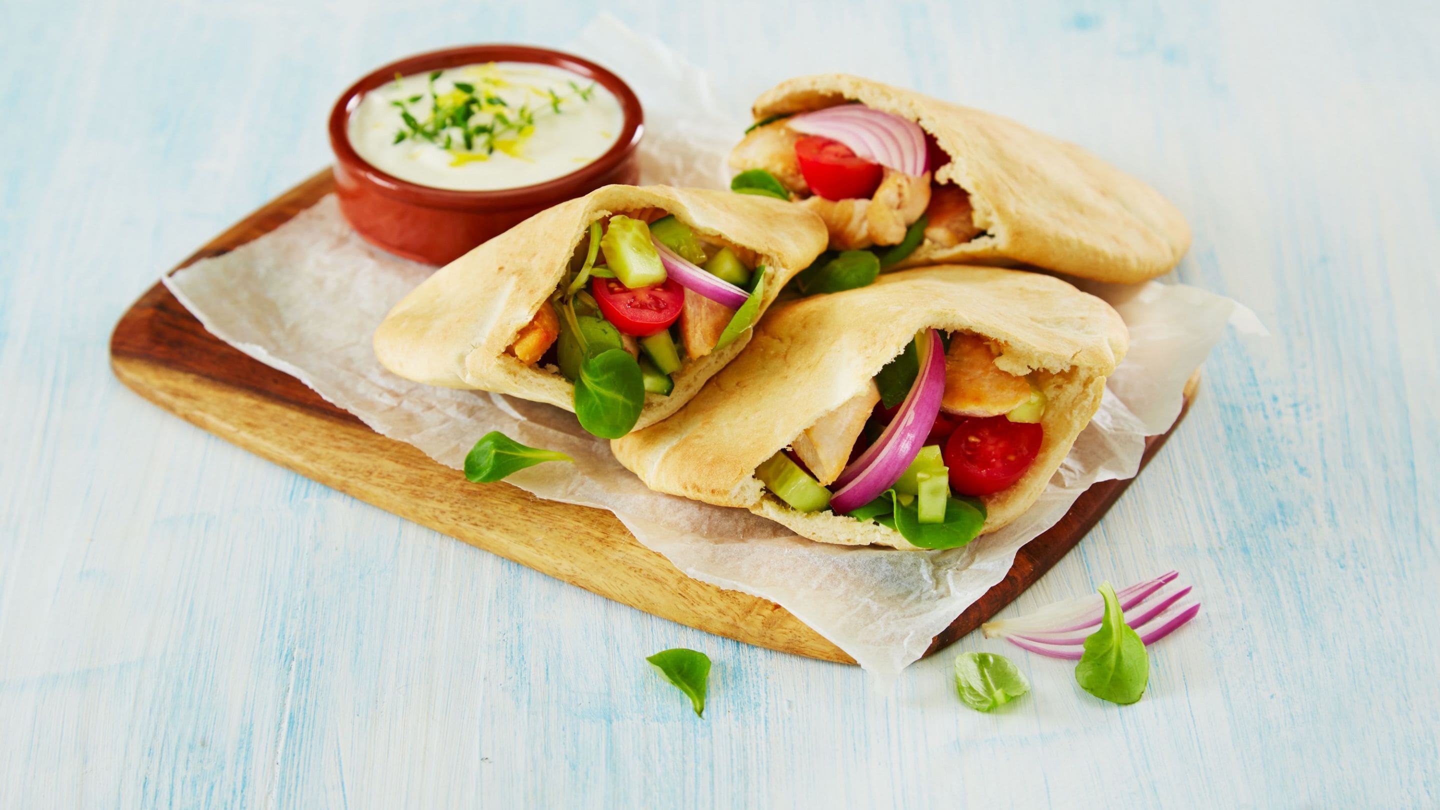 Spicy kyllingpita