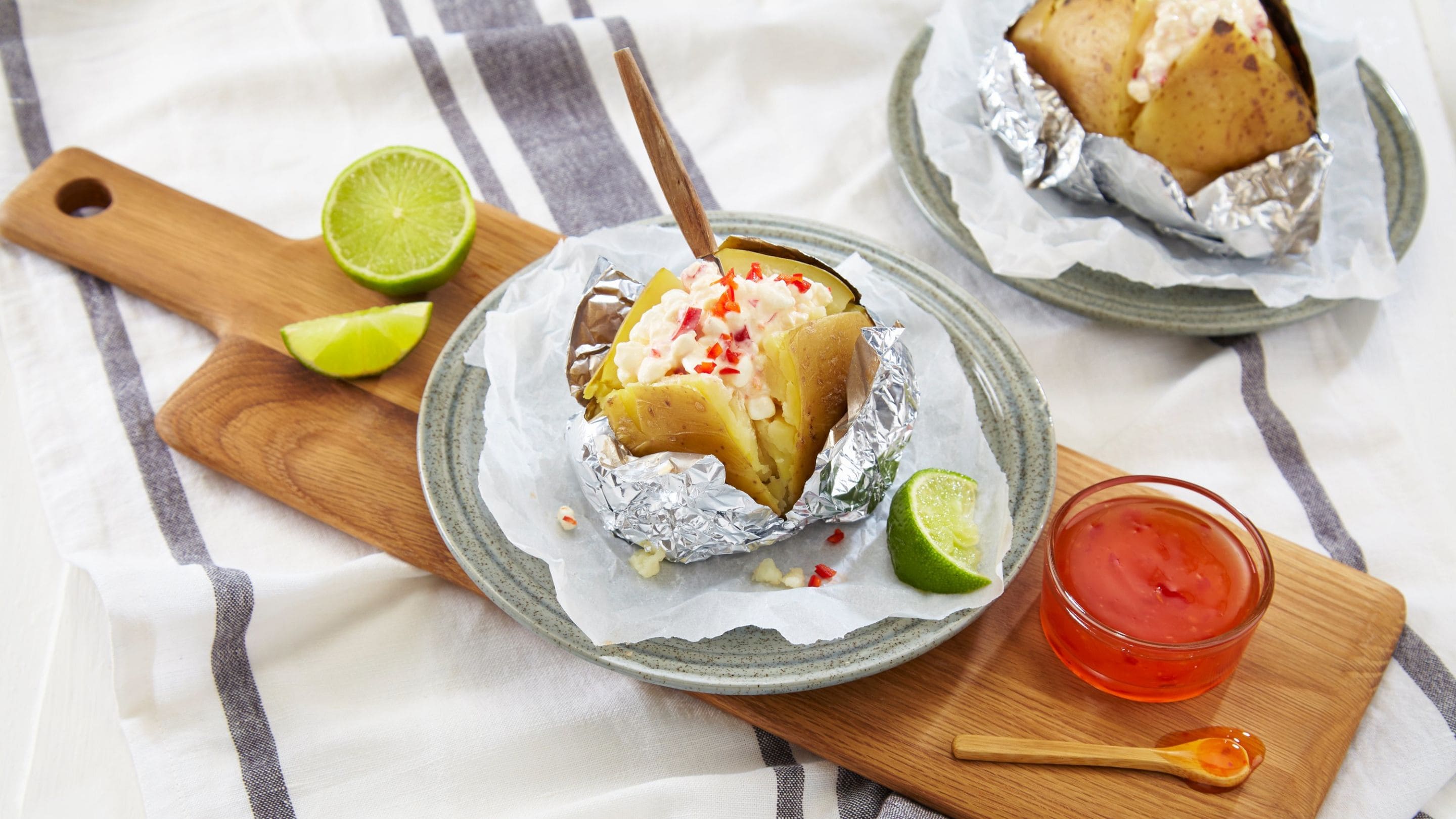 Spicy bakt potet