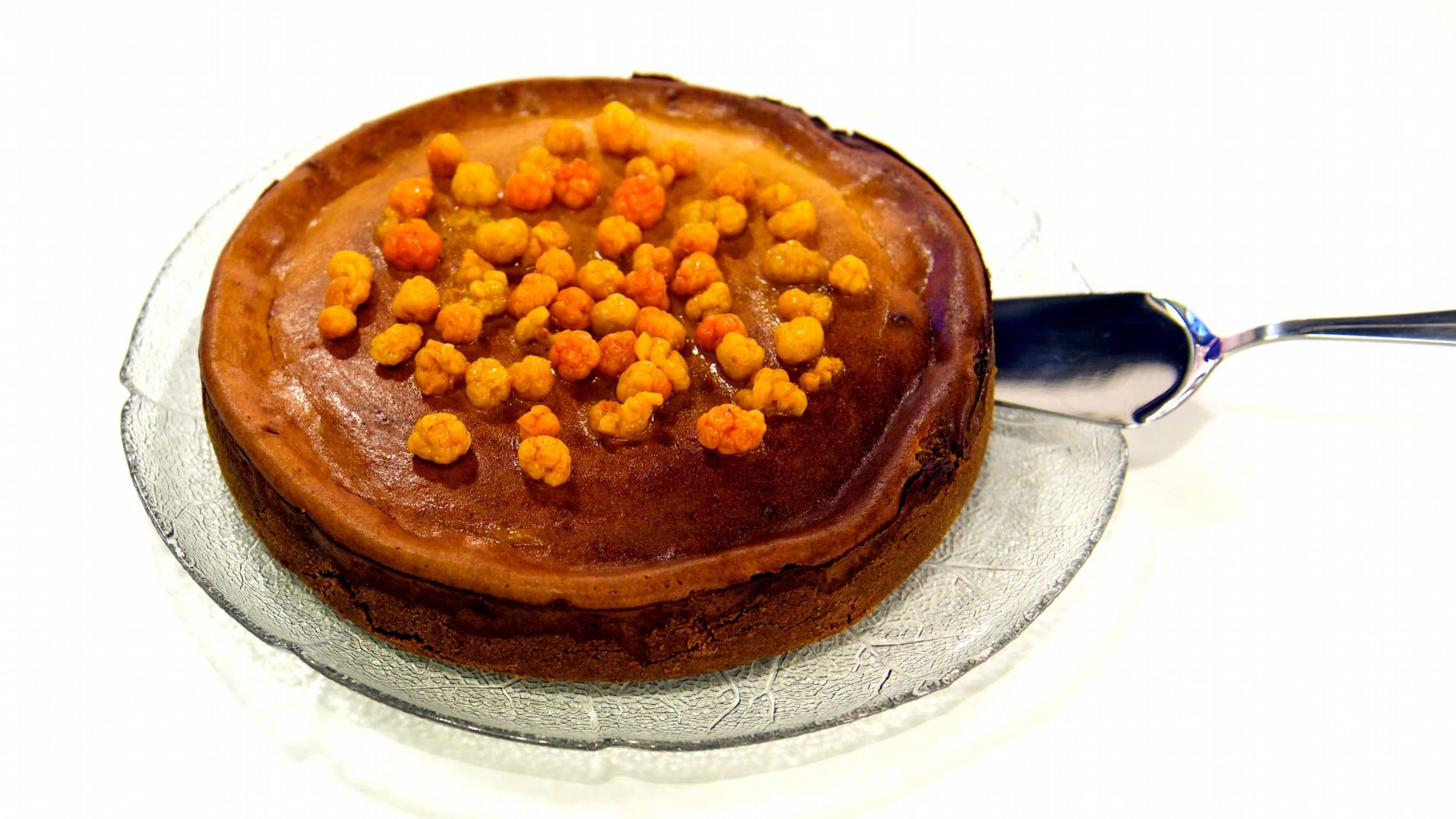 Ostekake med multebær american style