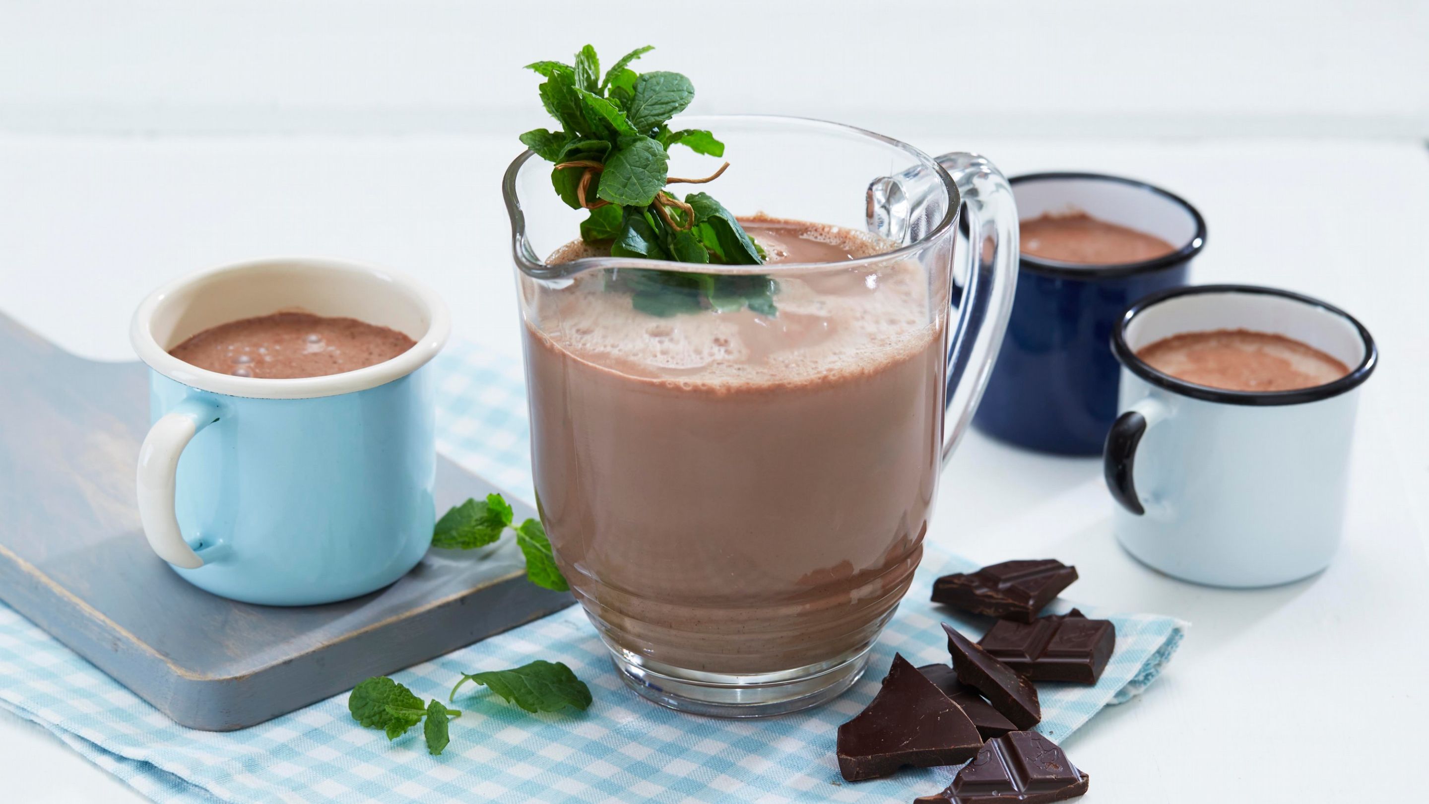 Varm sjokolade med peppermynte