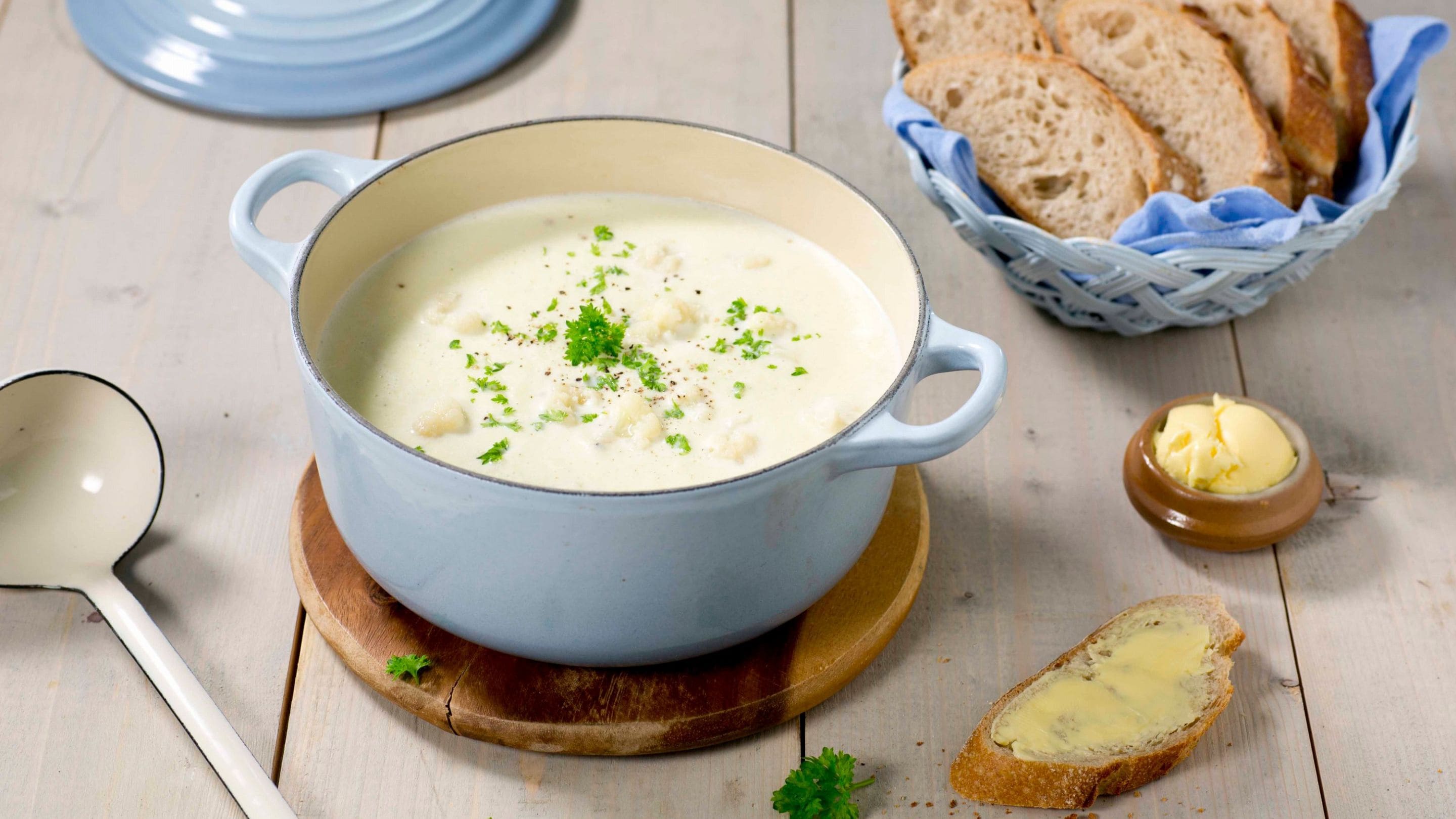 Blomkålsuppe grunnoppskrift
