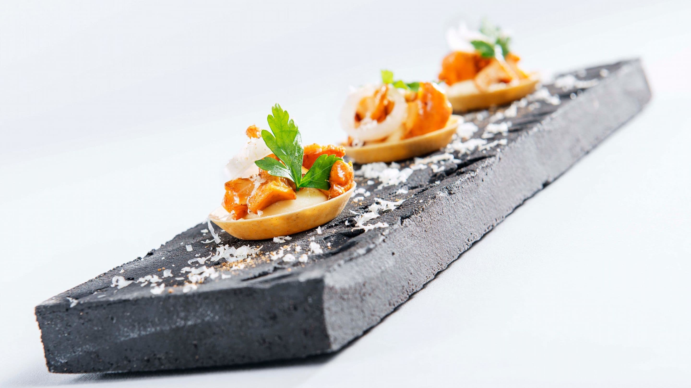 Kantarellterter med Jarlsberg®- og sellerikrem