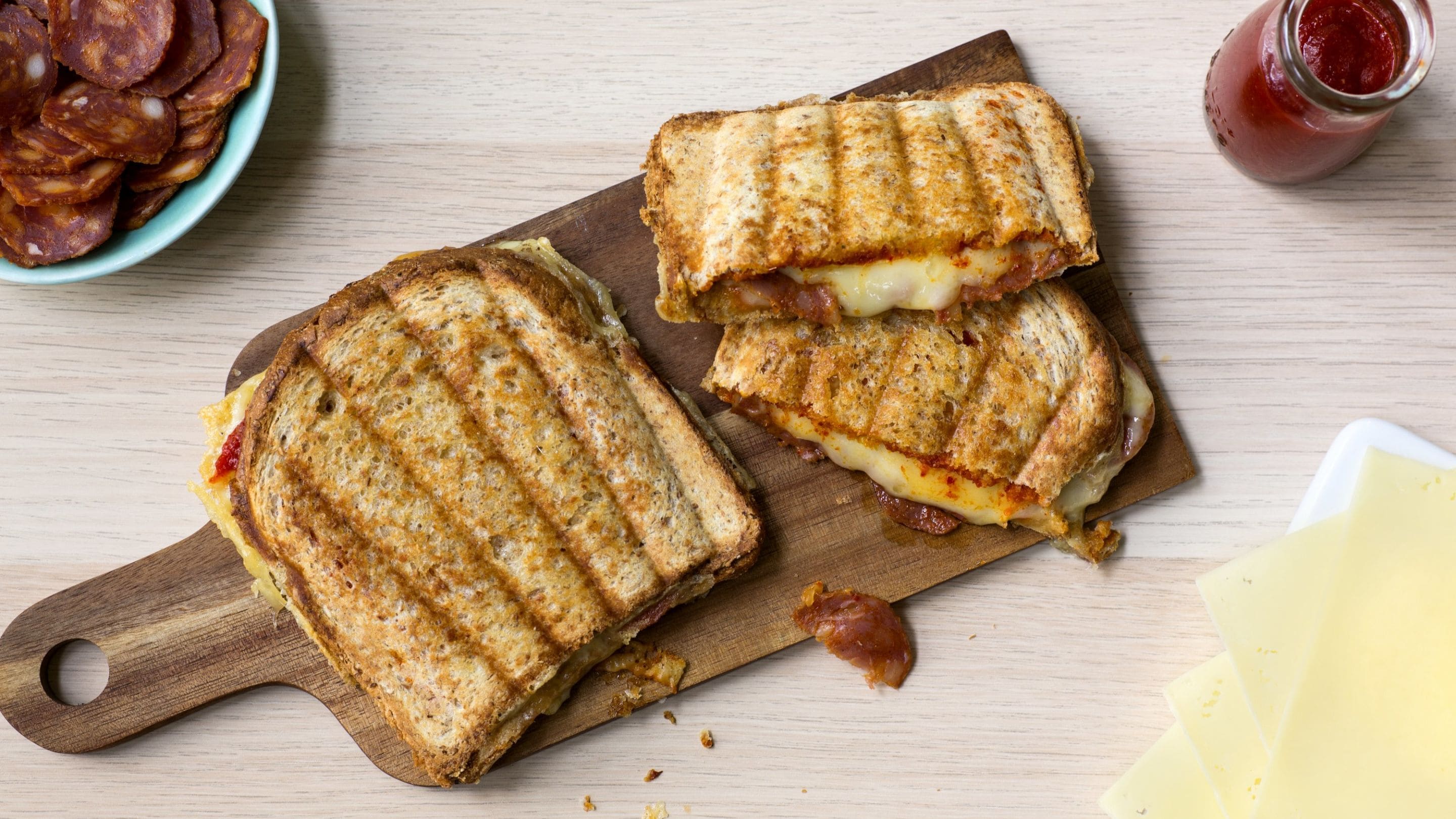 Spicy-toast med Norvegia® «Digg på 1-2-3»
