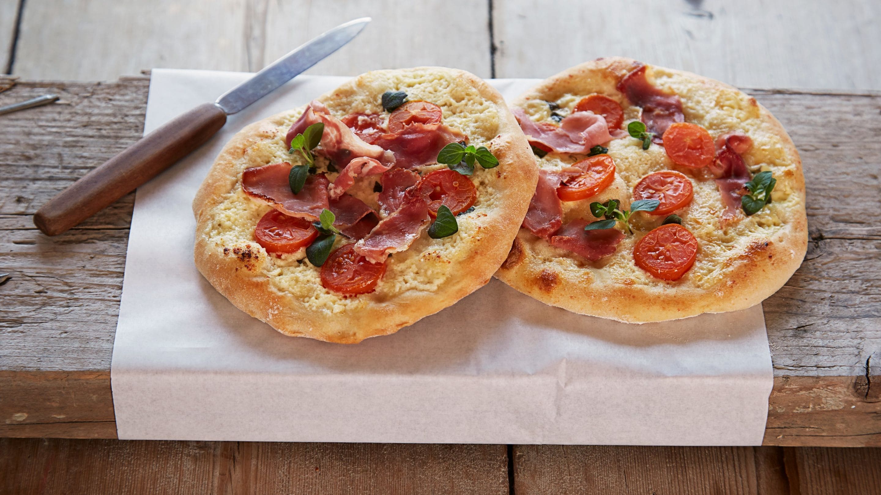 Pizza med skjørost