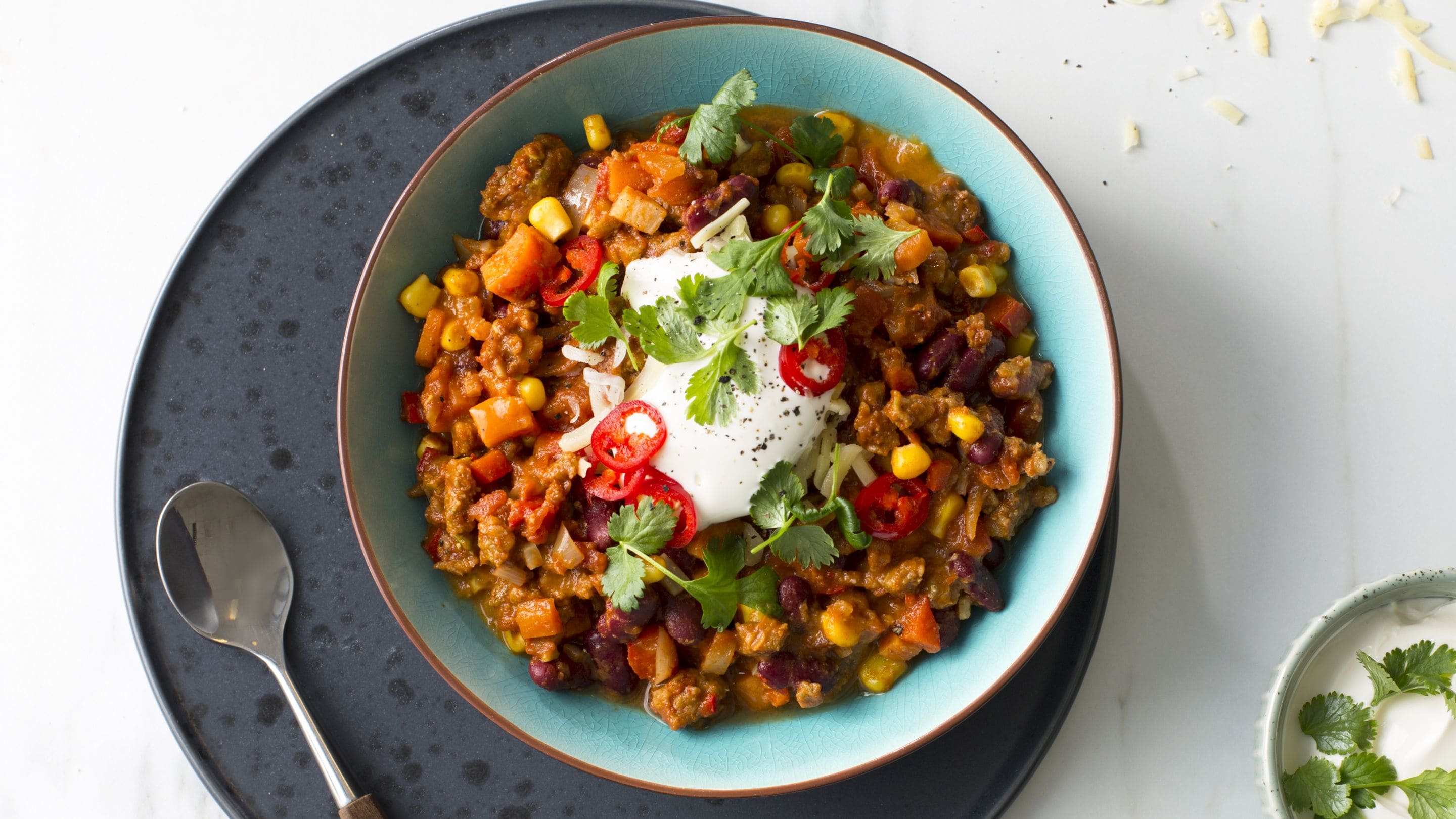 Chili sin carne med VGTR deig