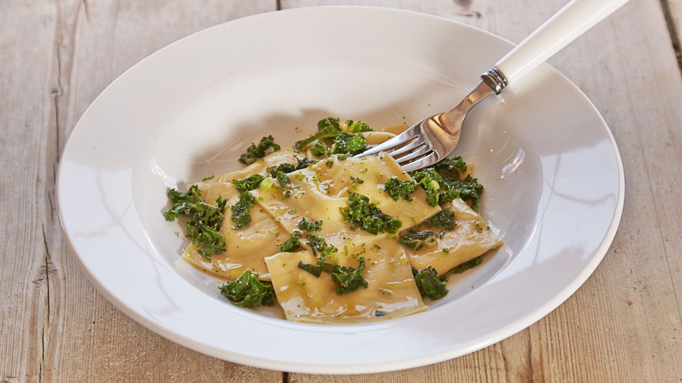 Hjemmelaget pasta ravioli