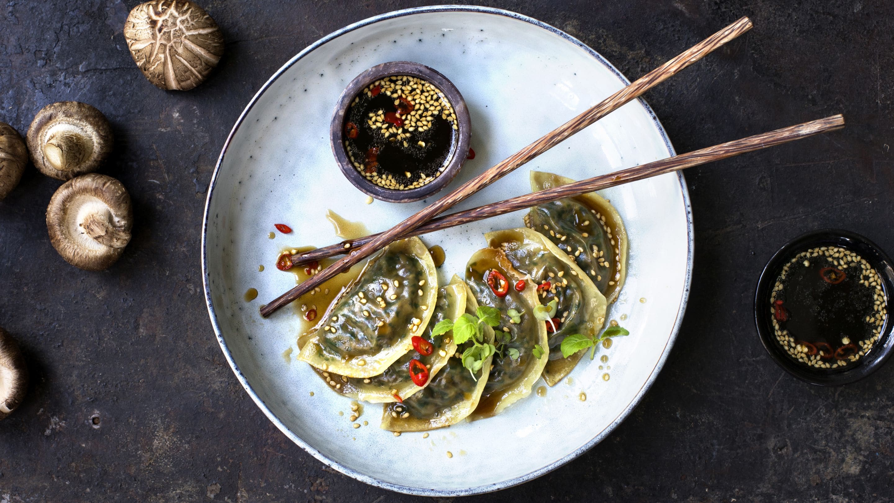 Dumplings med sopp