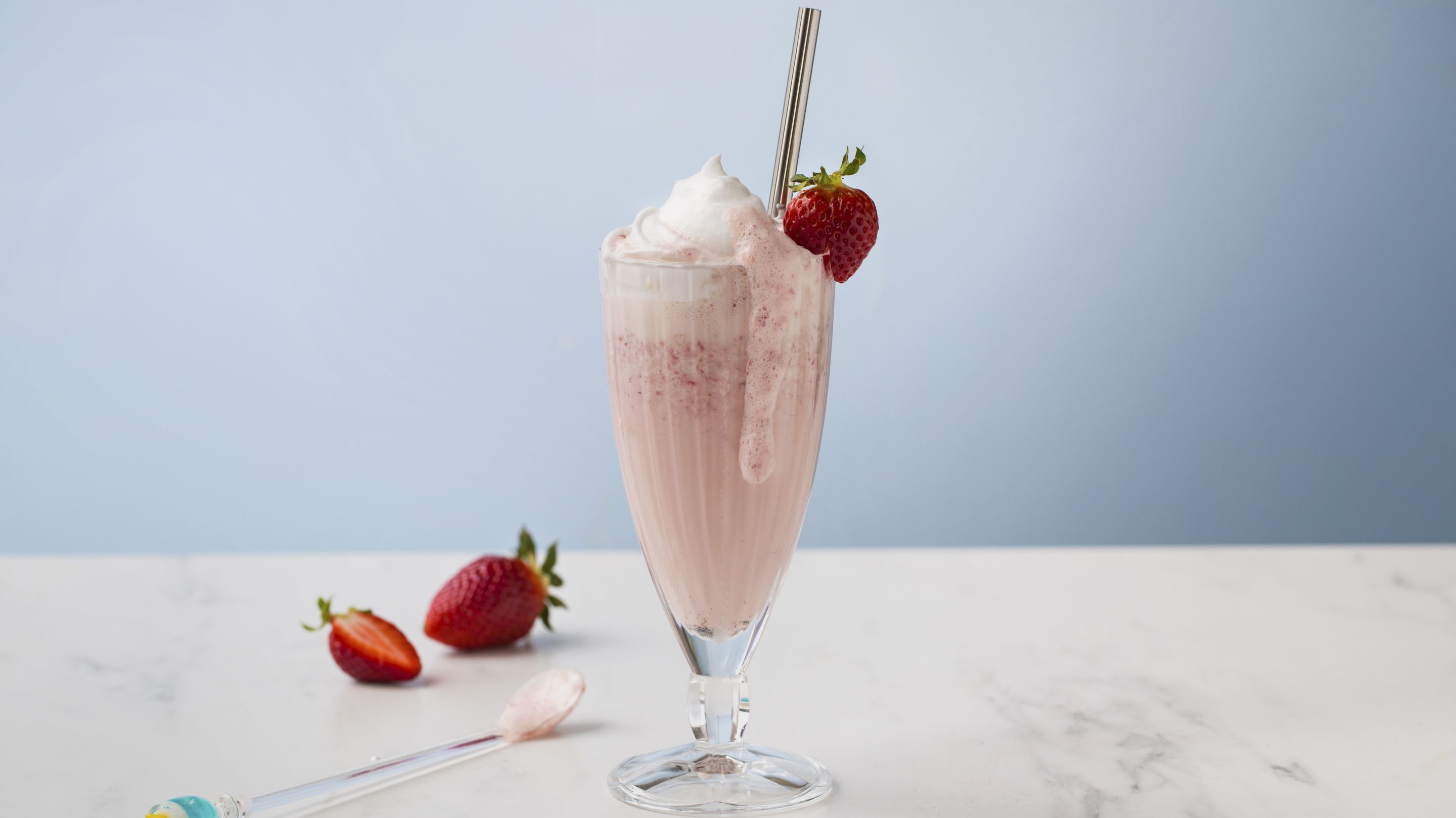 Milkshake med jordbær