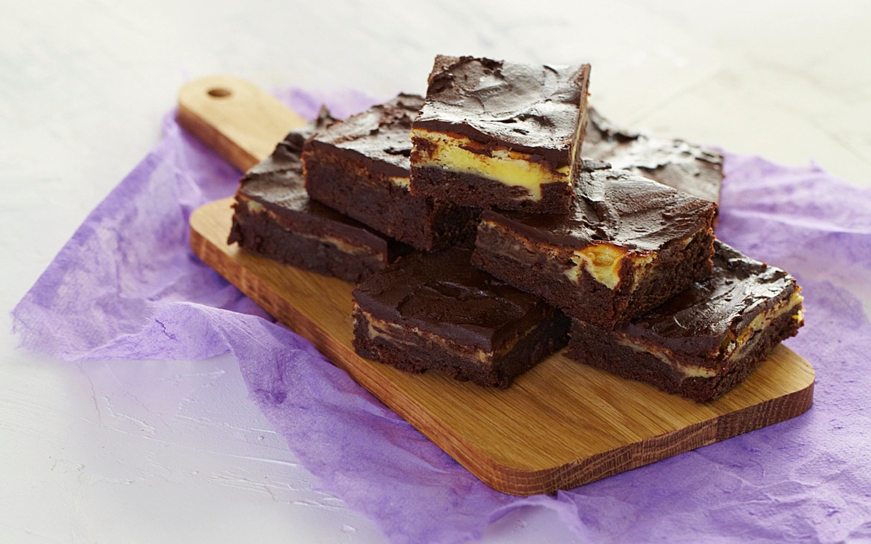 Brownies med ostekrem