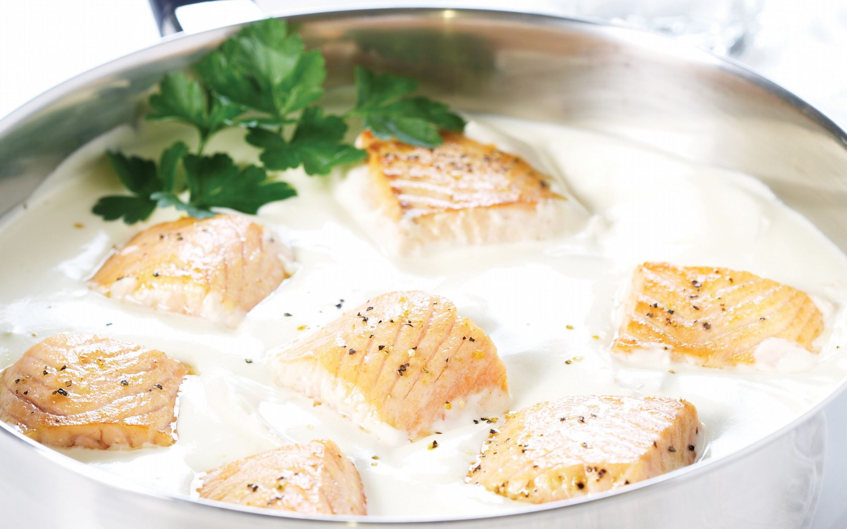 Laks med Crème Fraîche