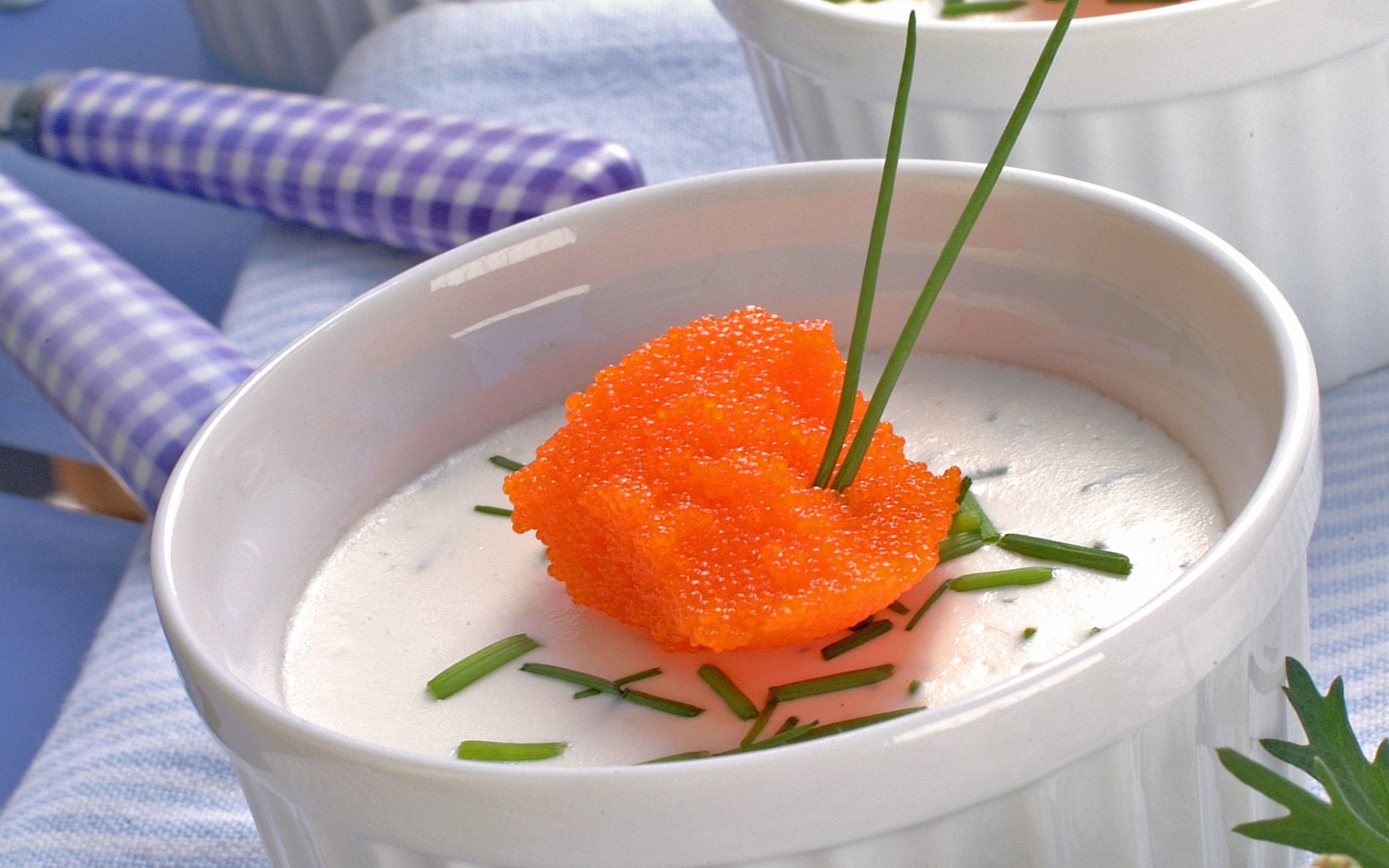 Gressløkpannacotta