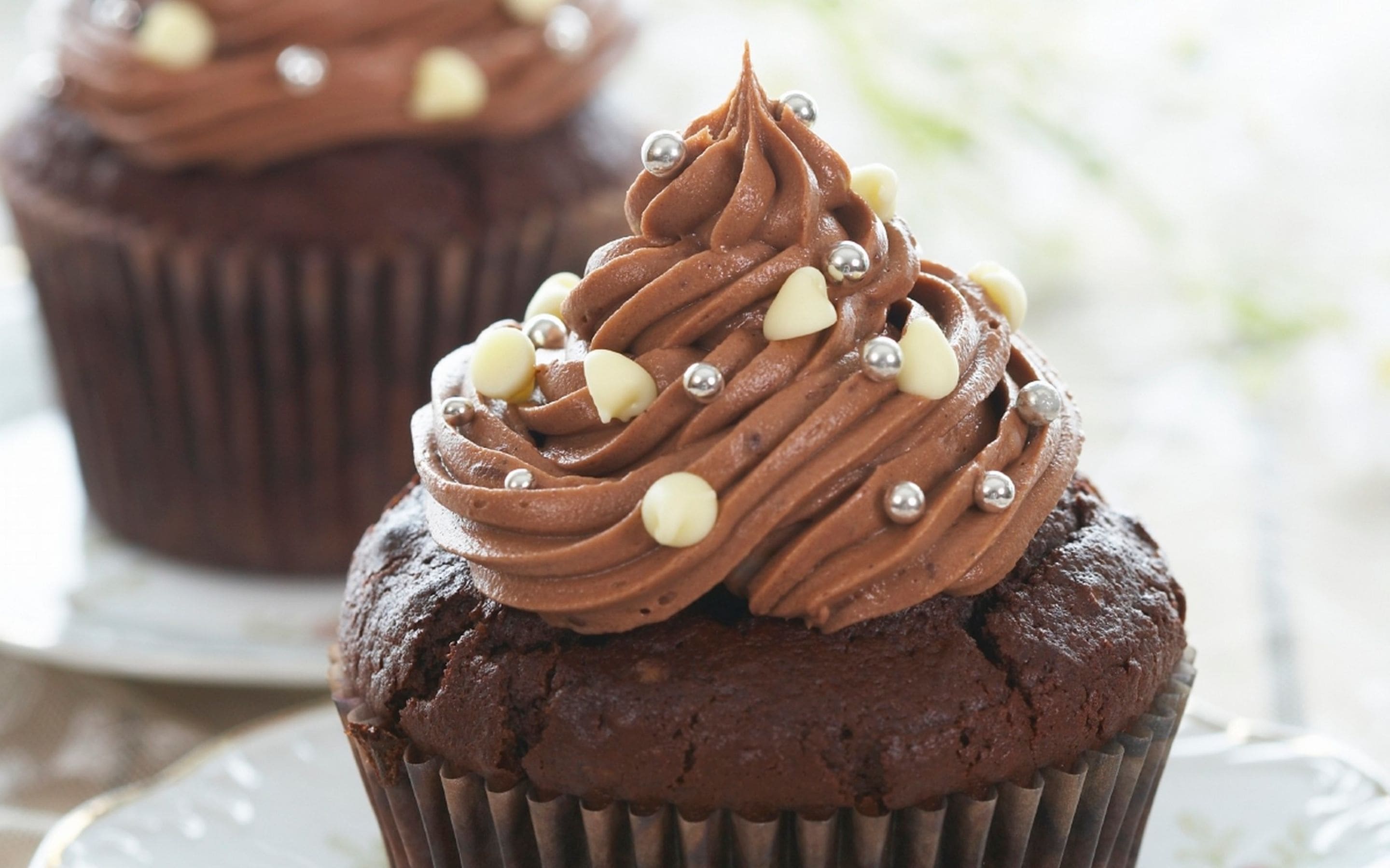 Cupcakes med nutellatopping