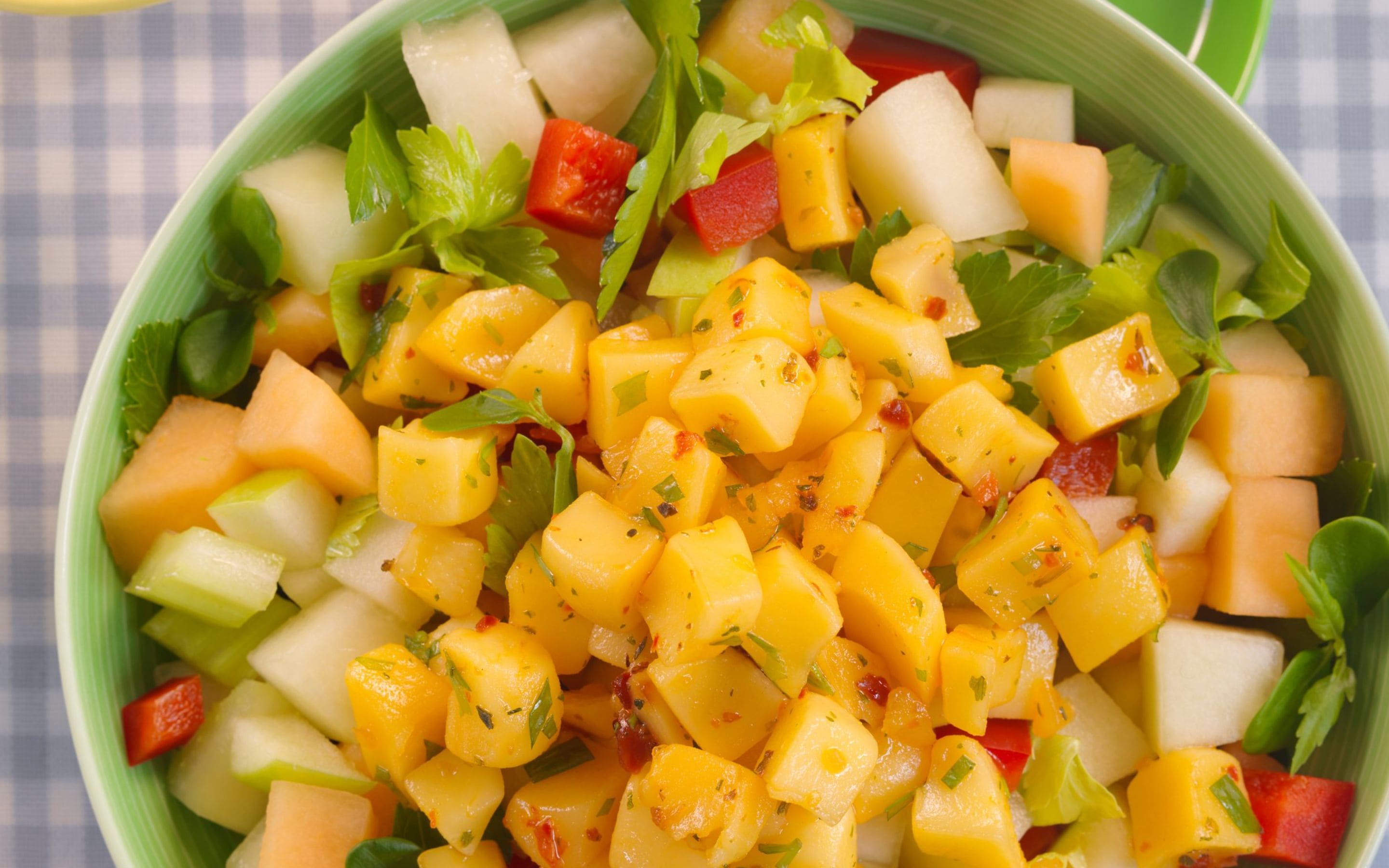 Melonsalat med Norvegia