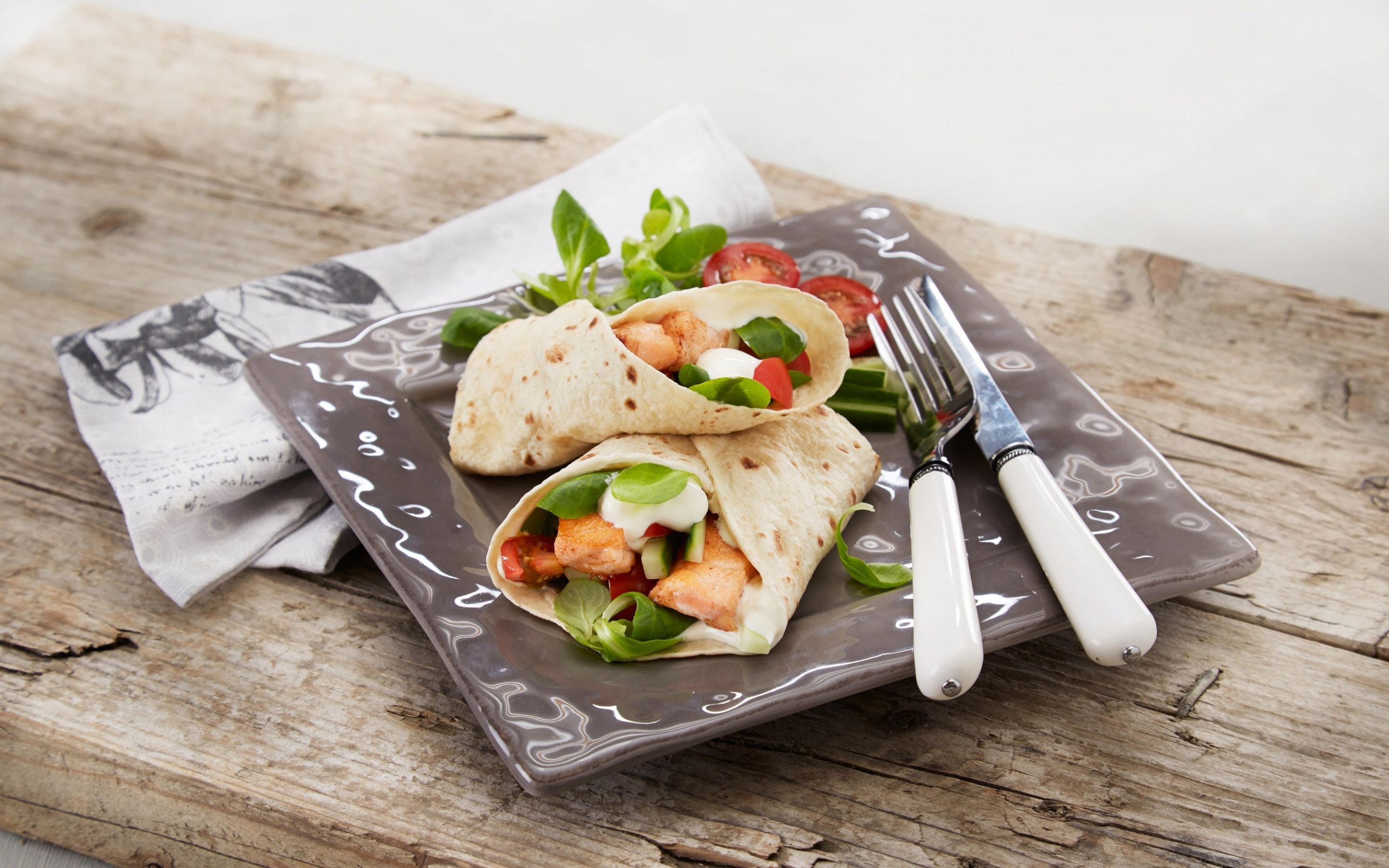 Wrap med laks