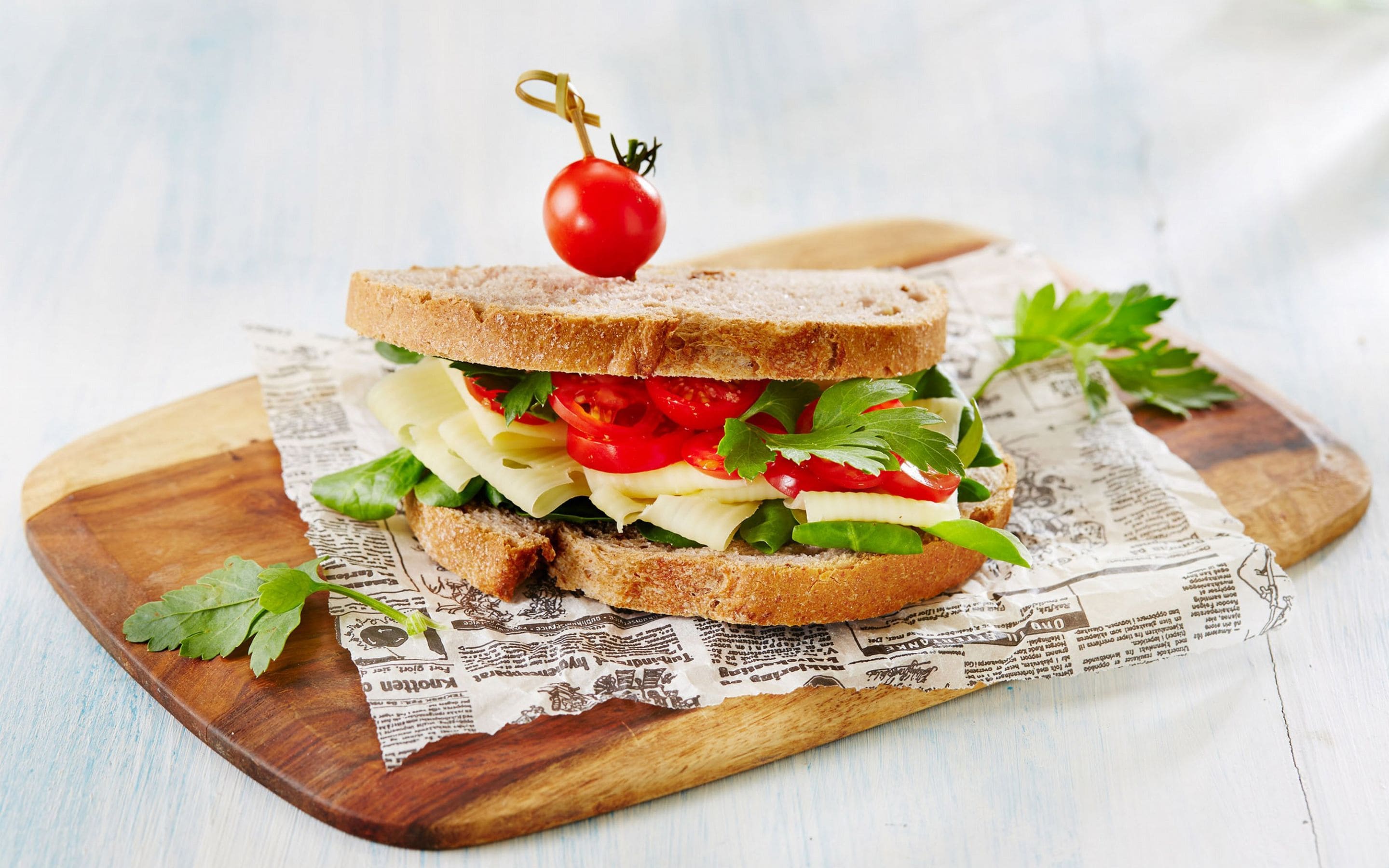 Ostesmørbrød, lag på lag