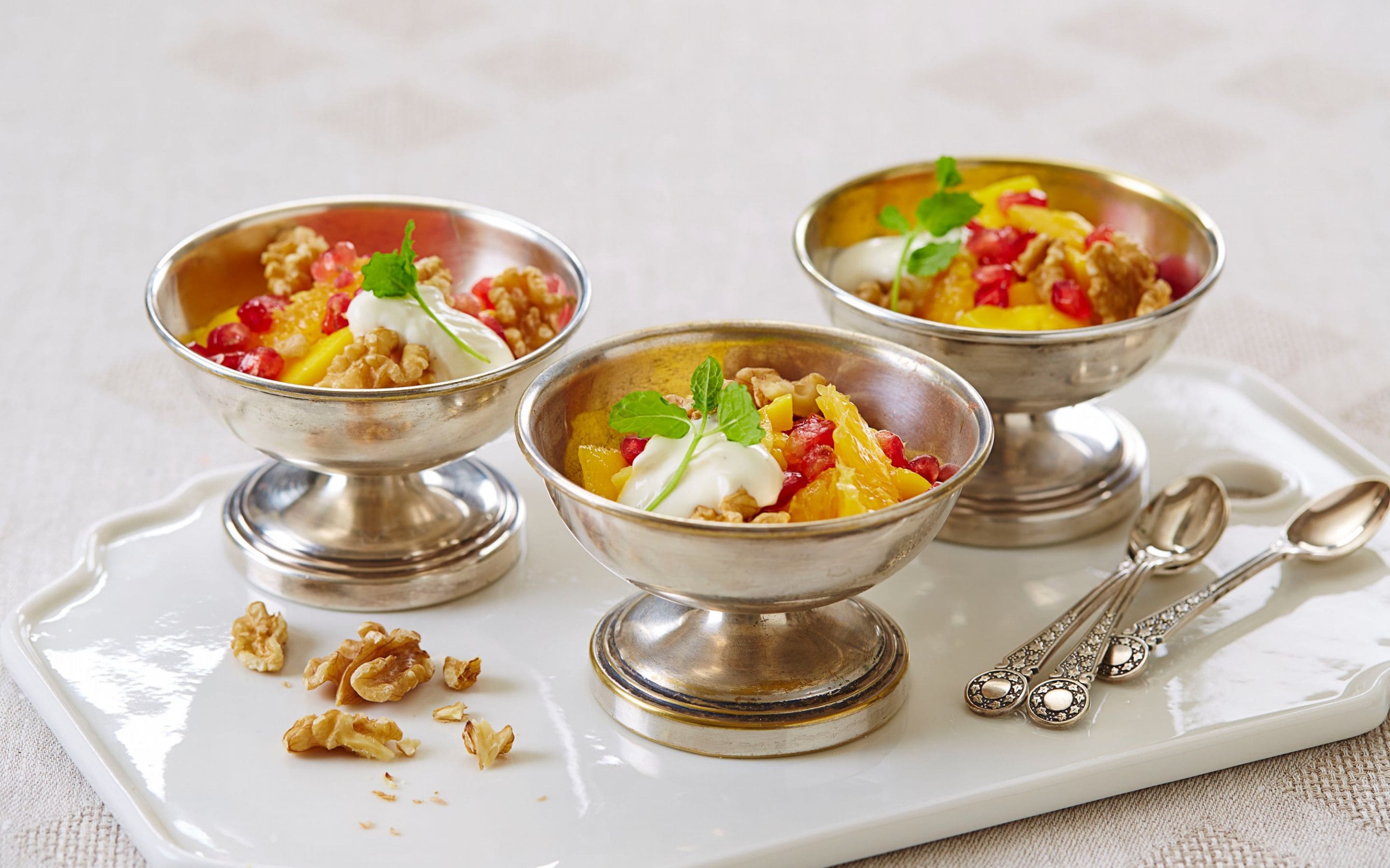 Fruktsalat med Vanilje Kesam