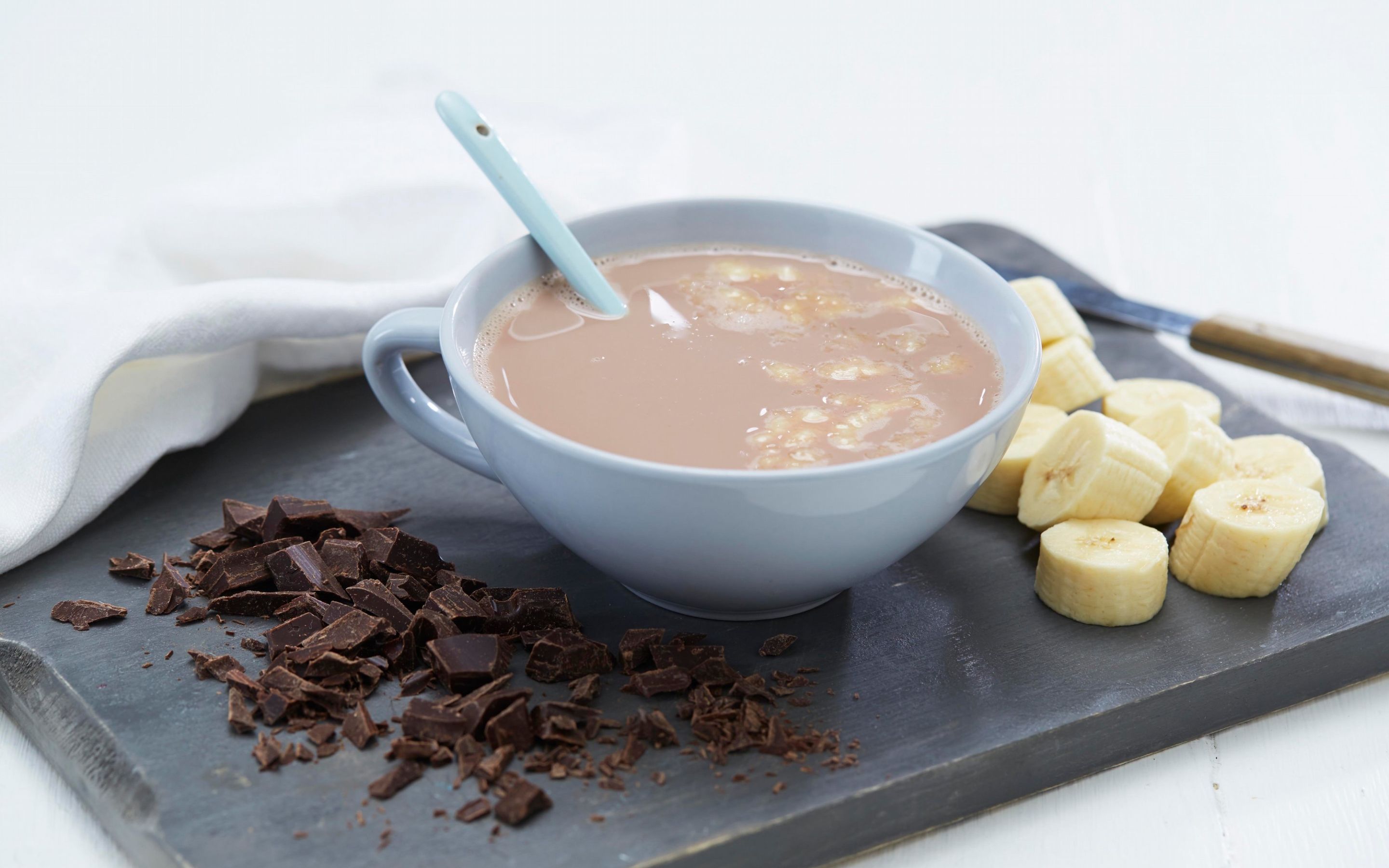 Varm sjokolade med banan