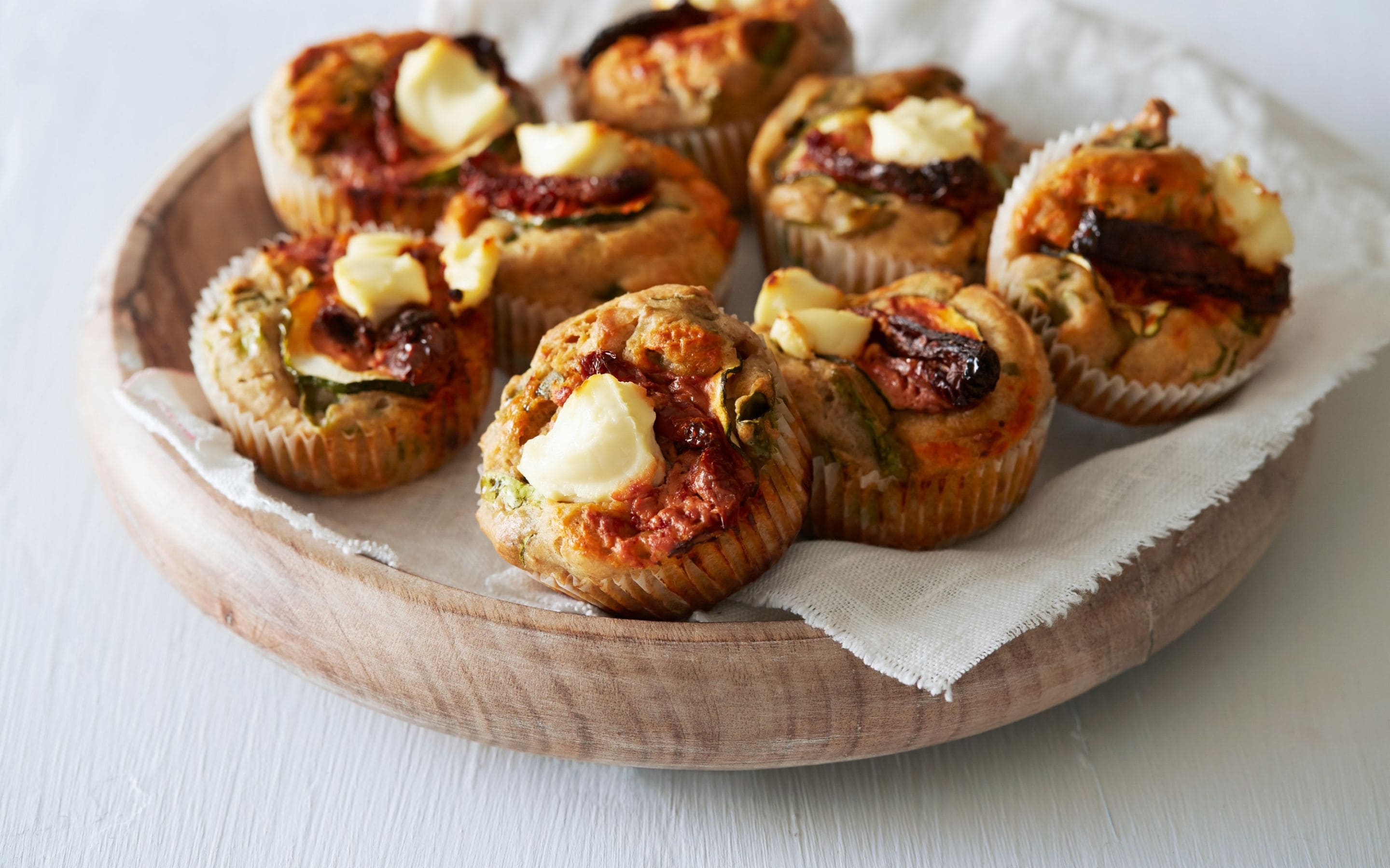 Matmuffins med spinat og chevre
