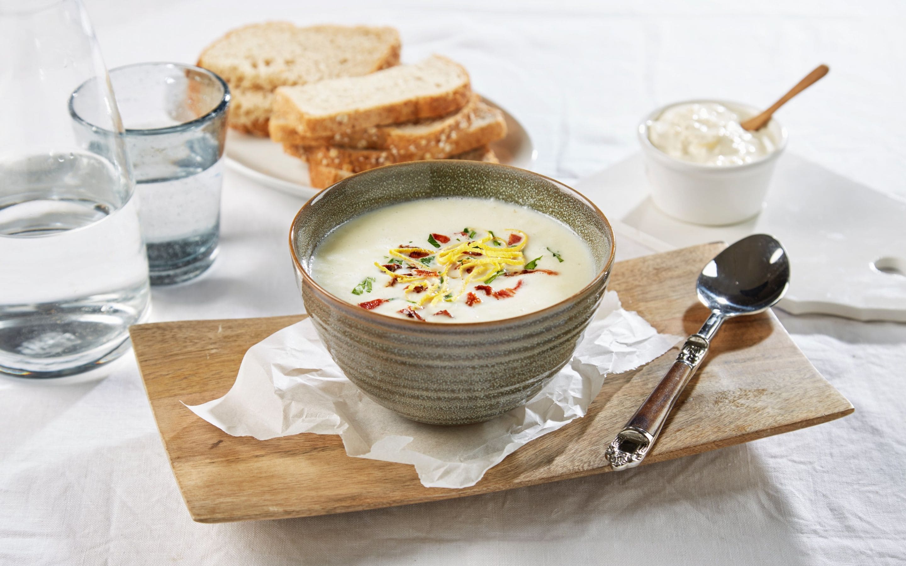 Blomkålsuppe med bacon