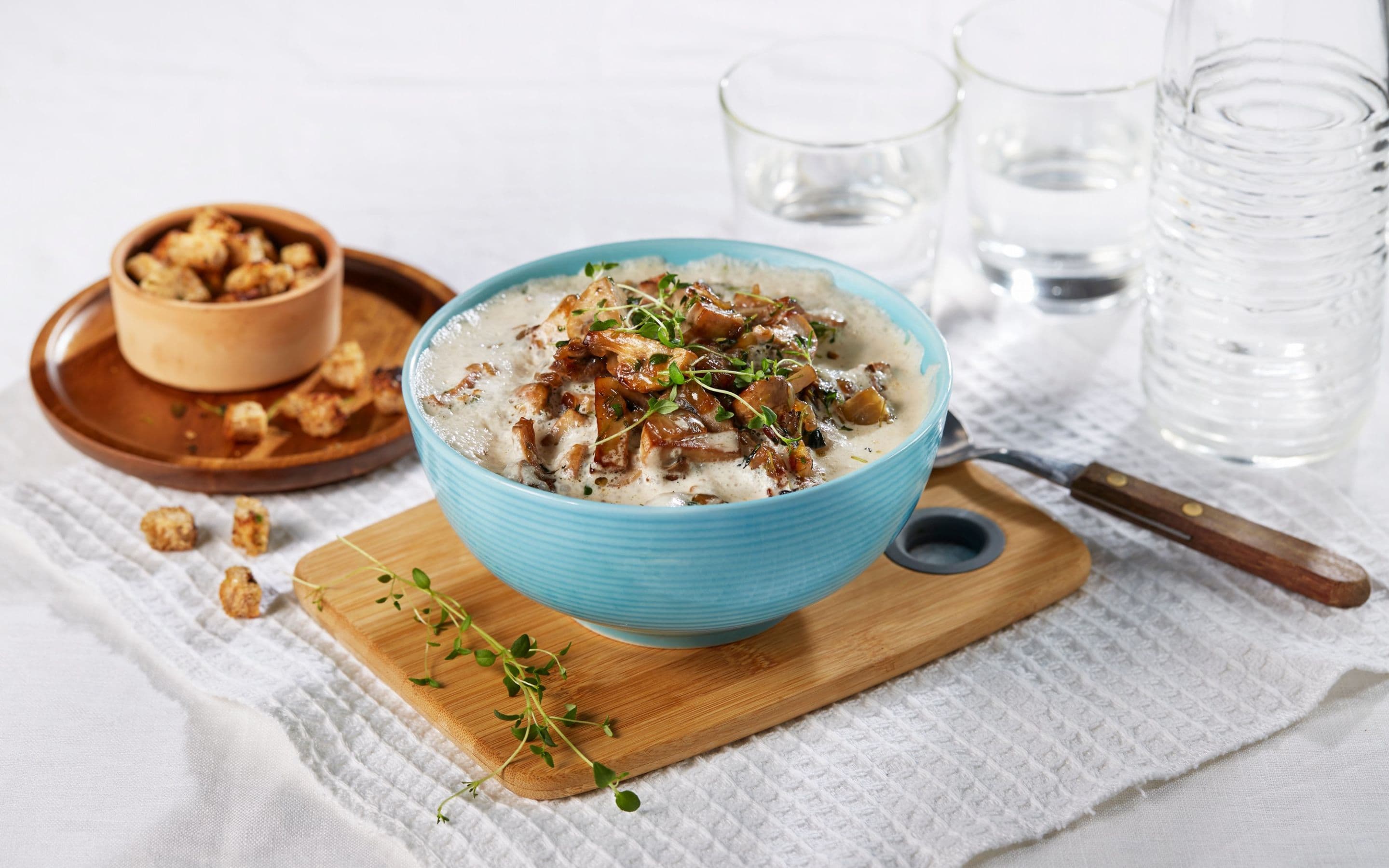 Hjemmelaget sjampinjongsuppe