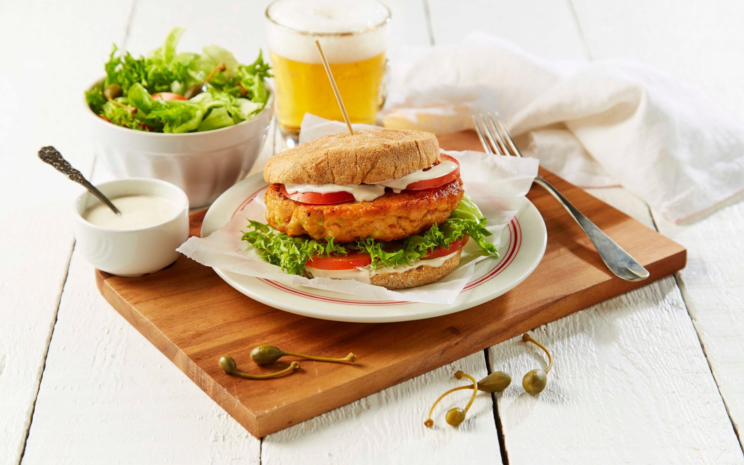 Lakseburger