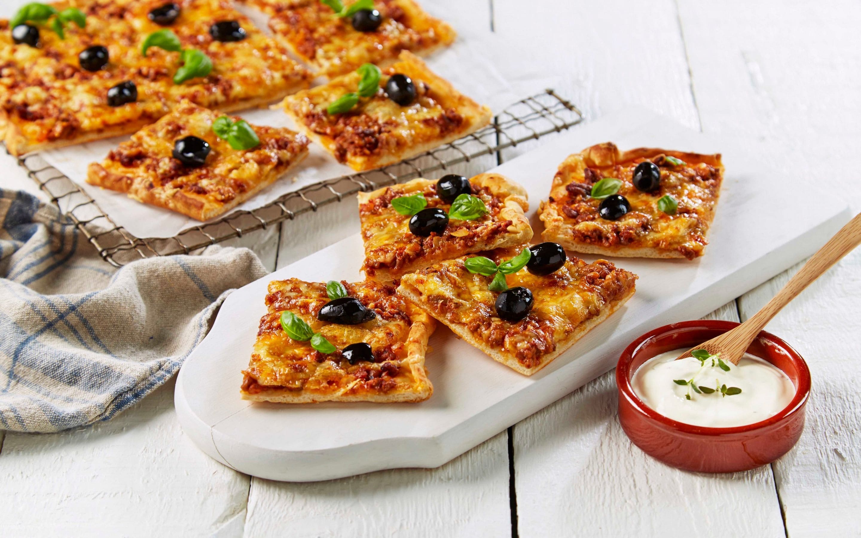 Pizza med kjøttdeig