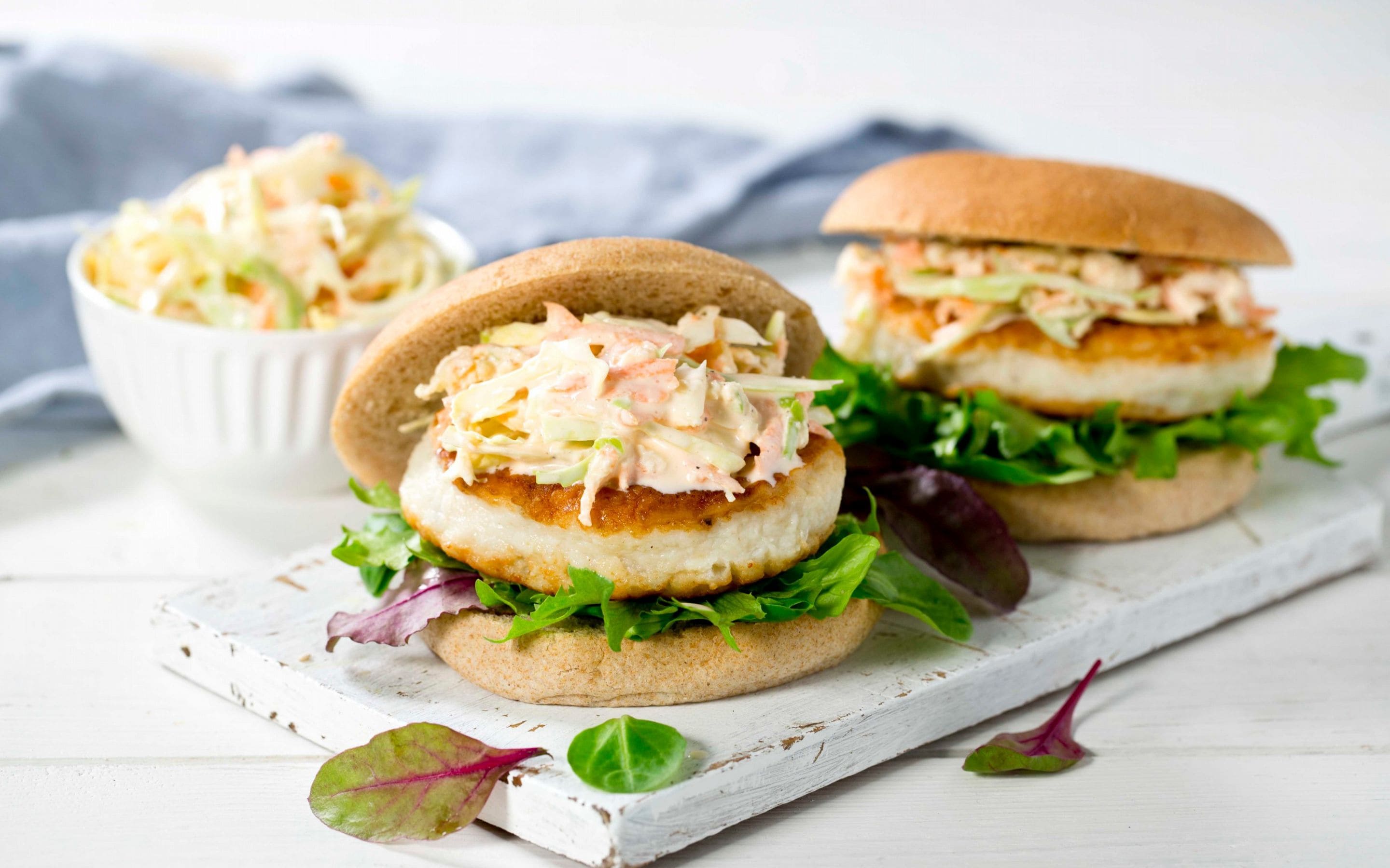 Superrask fiskeburger