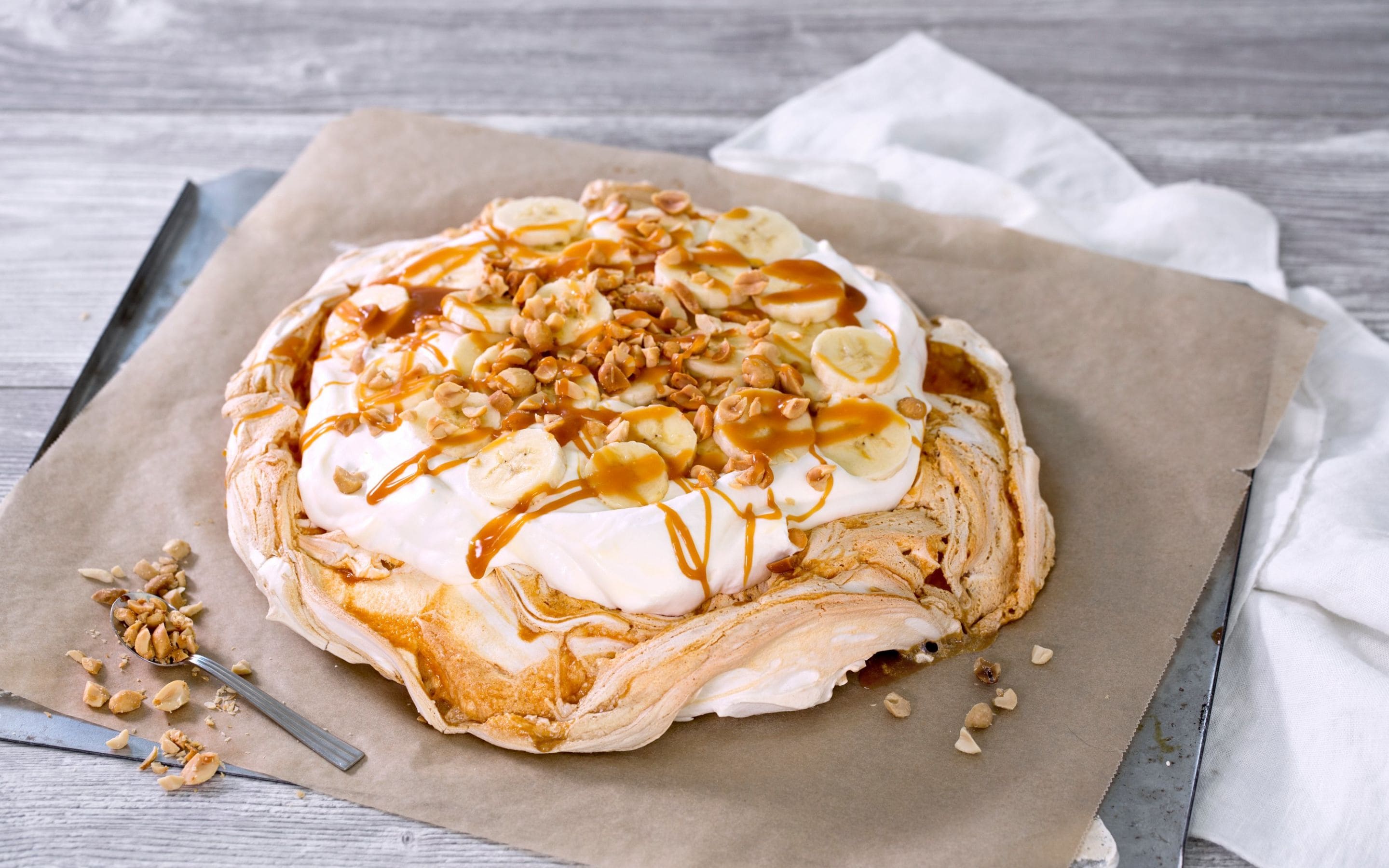 Pavlova med karamell