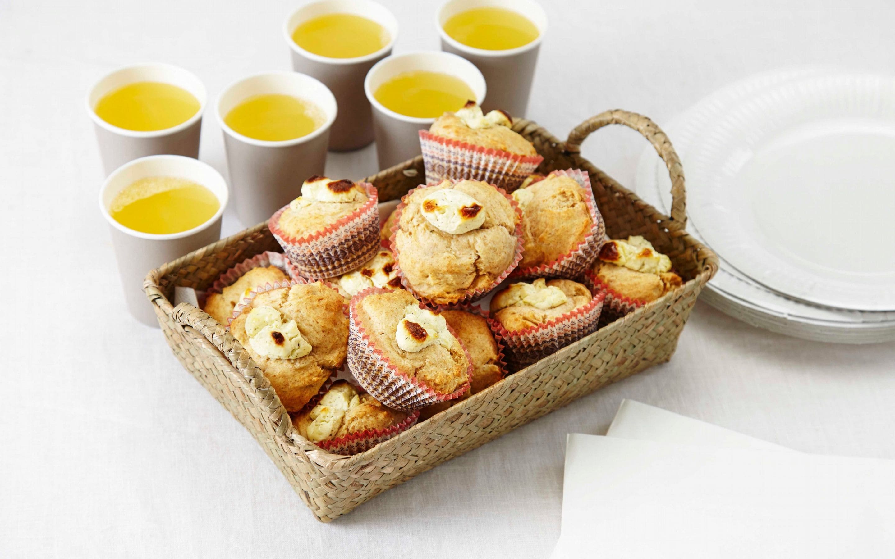 Grove muffins med kremost