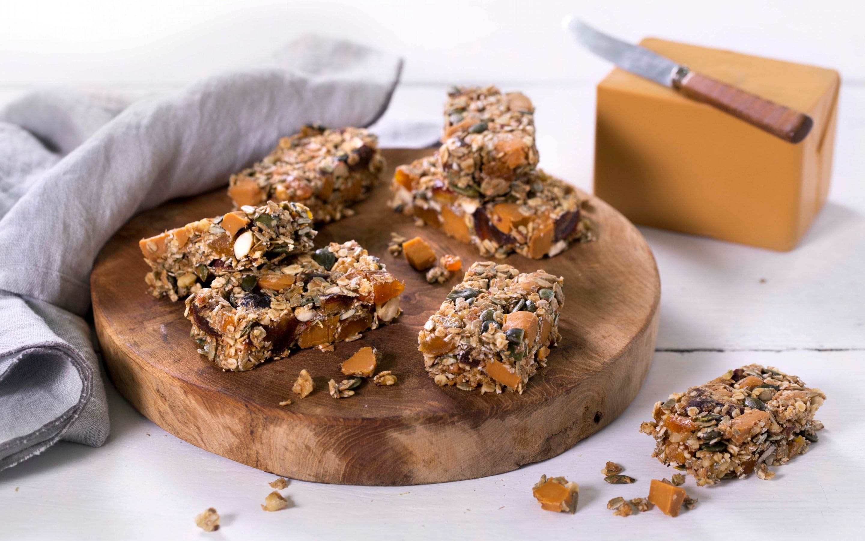 Müslibar med brunost