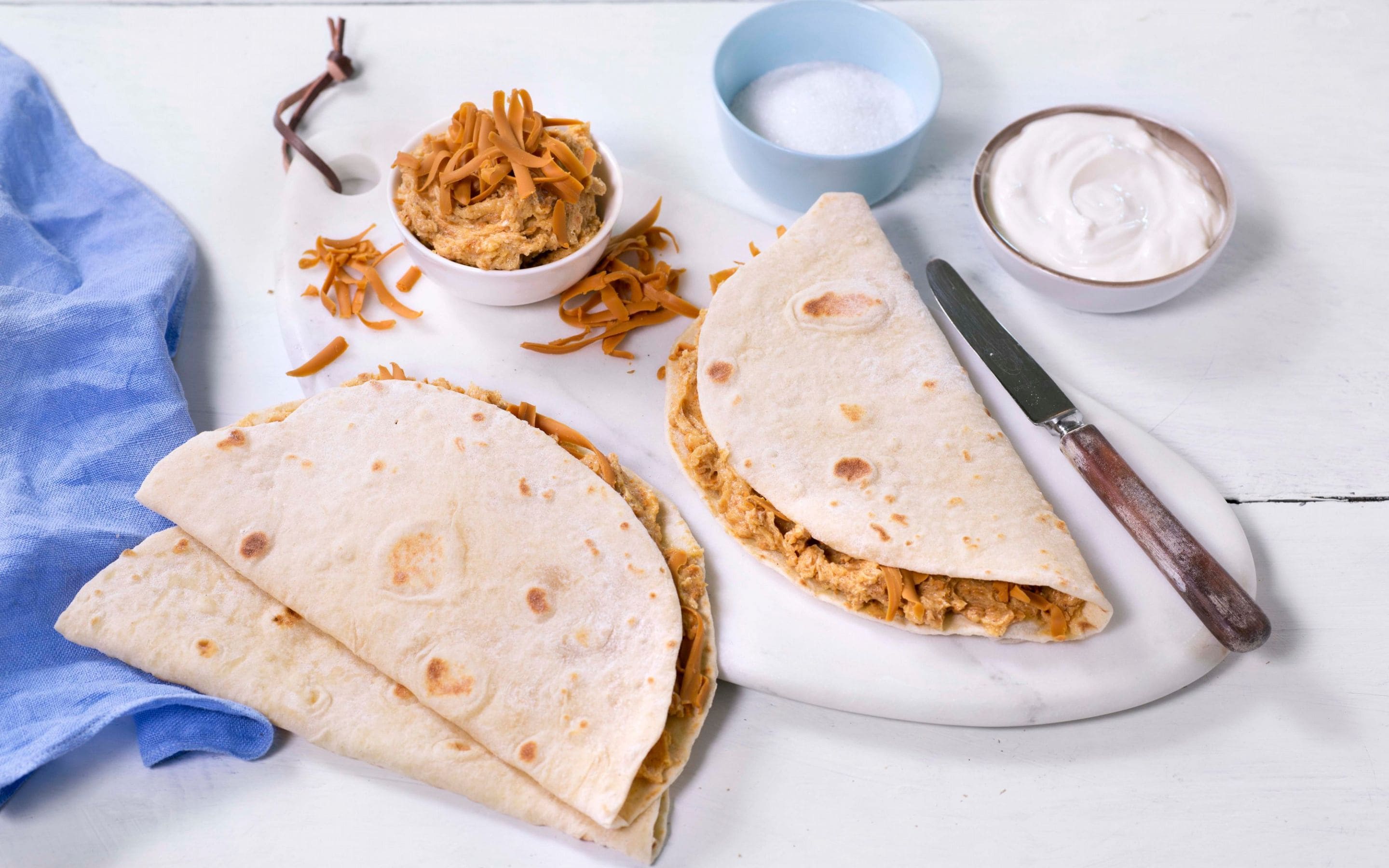 Lefse med brunostkrem