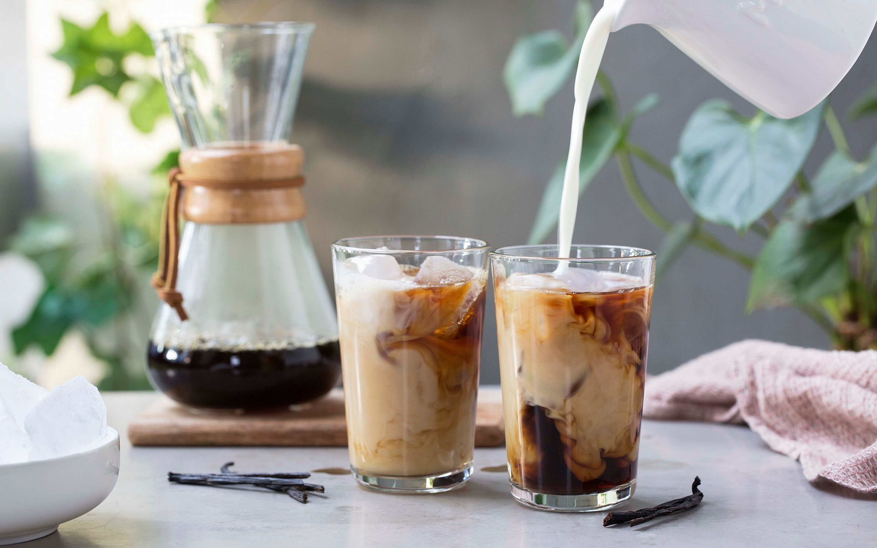Iskaffe med vanilje
