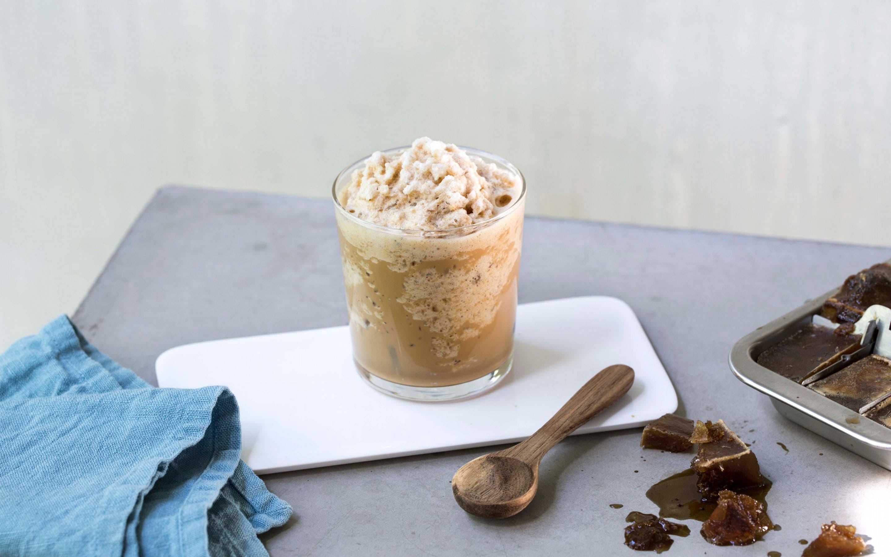 Frappuccino med kaffeisbiter