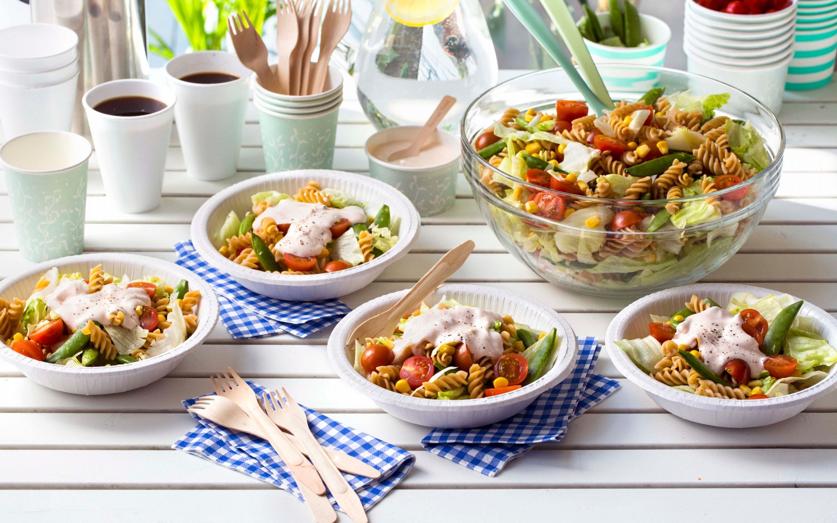 Pastasalat med Kesam®-dressing