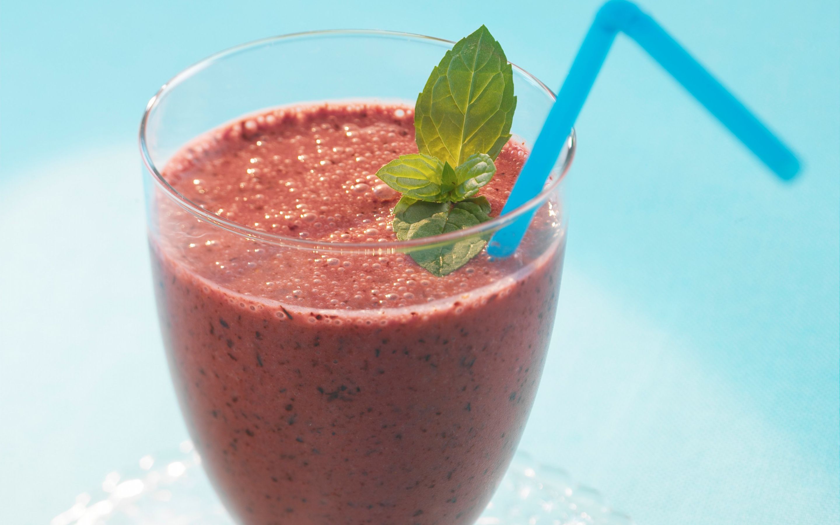 Banan- og blåbærsmoothie