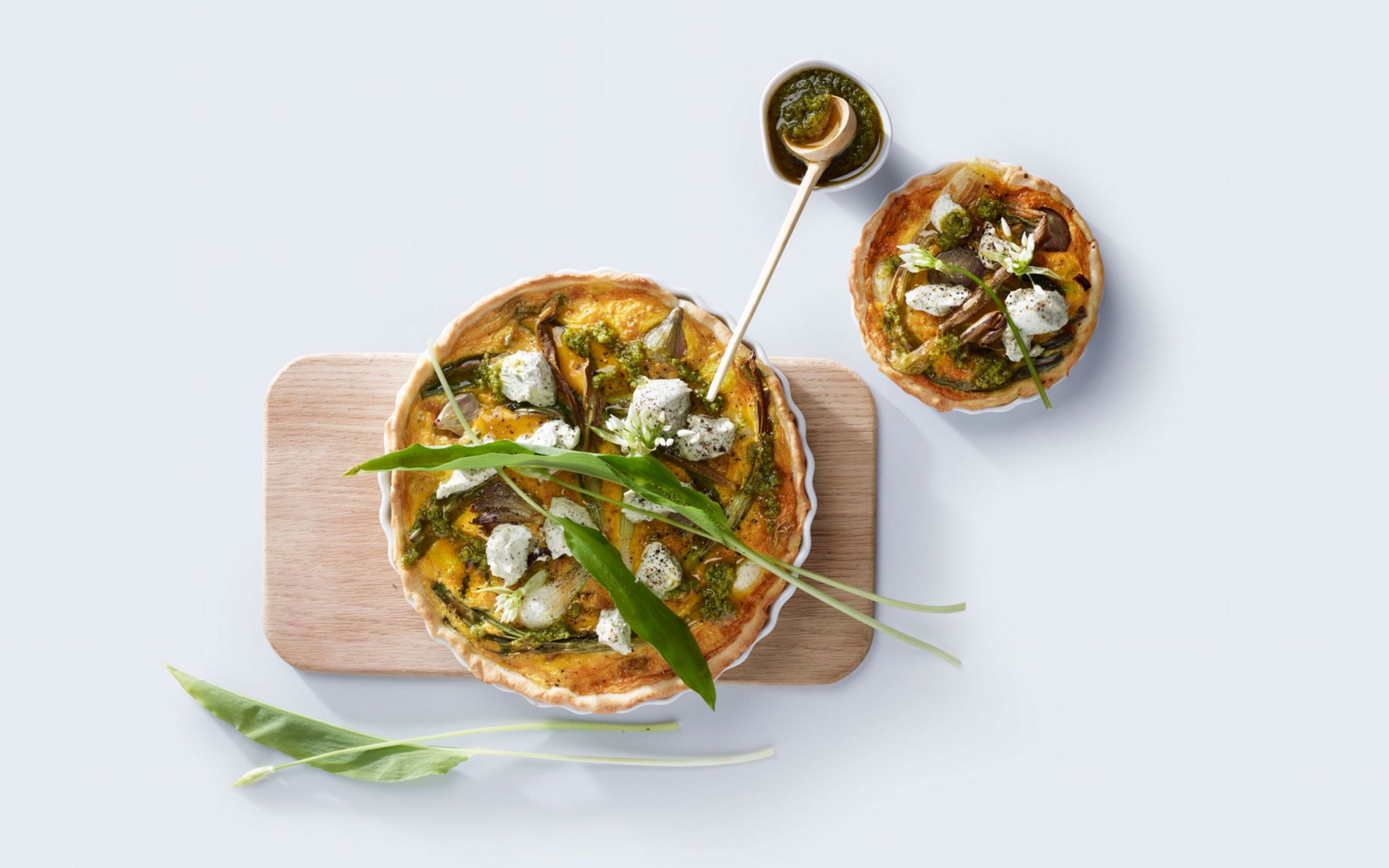 Løkpai med Chevre Ramsløk