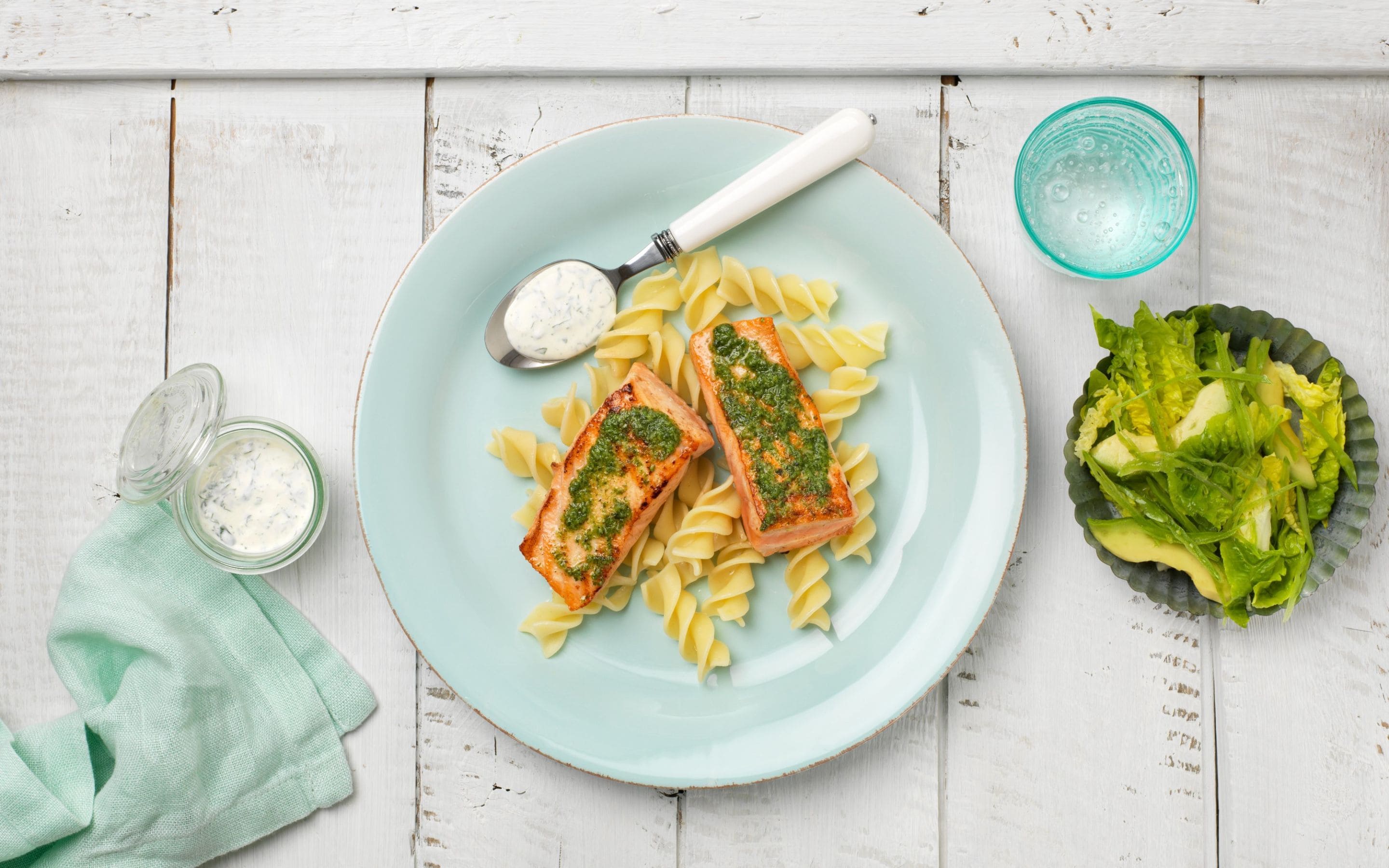 Pistoustekt SALMA på pasta